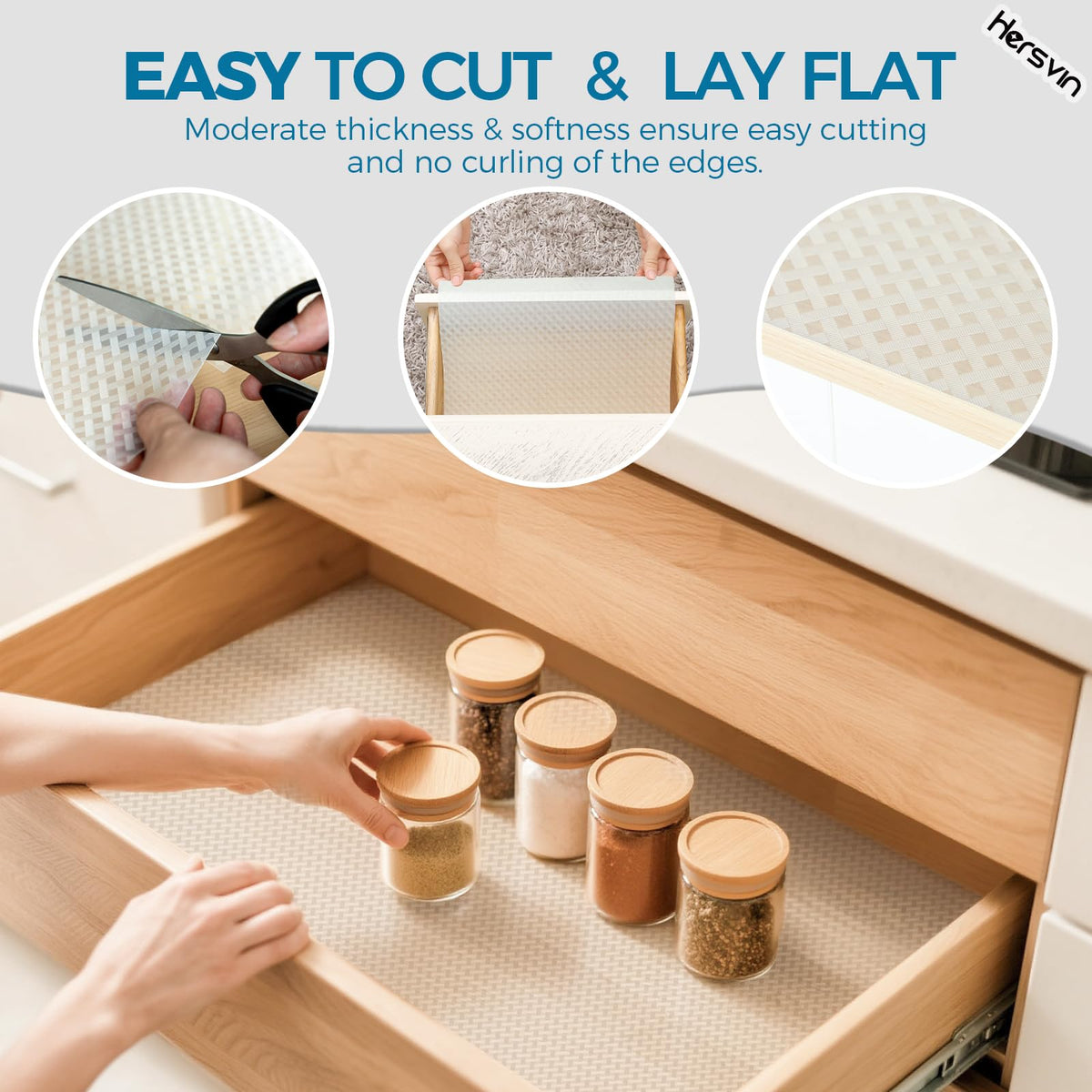 Shelf Liners 20 in x 20 ft EVA Drawer Mats