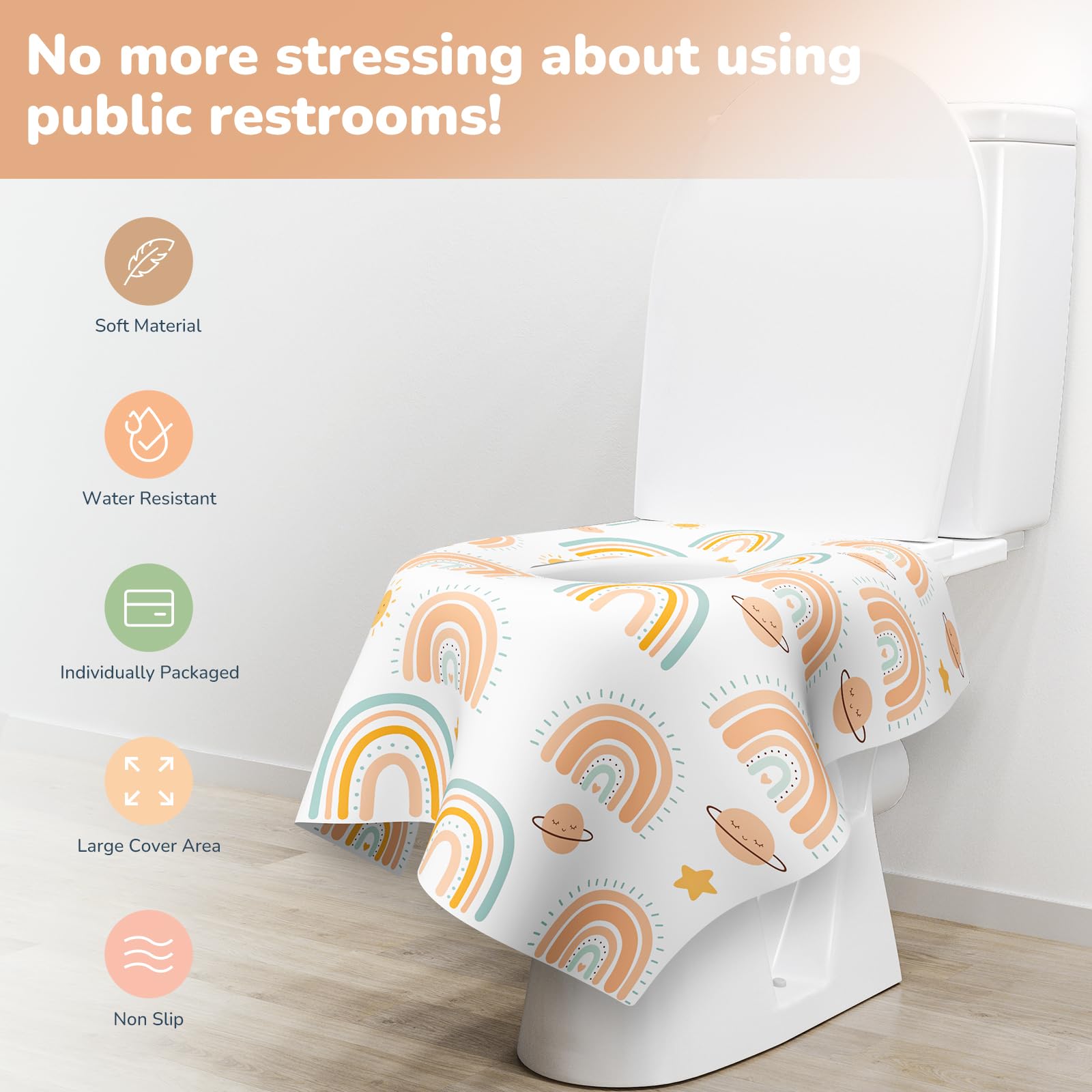 30 Pack Toilet Seat Covers Disposable (30 Count)