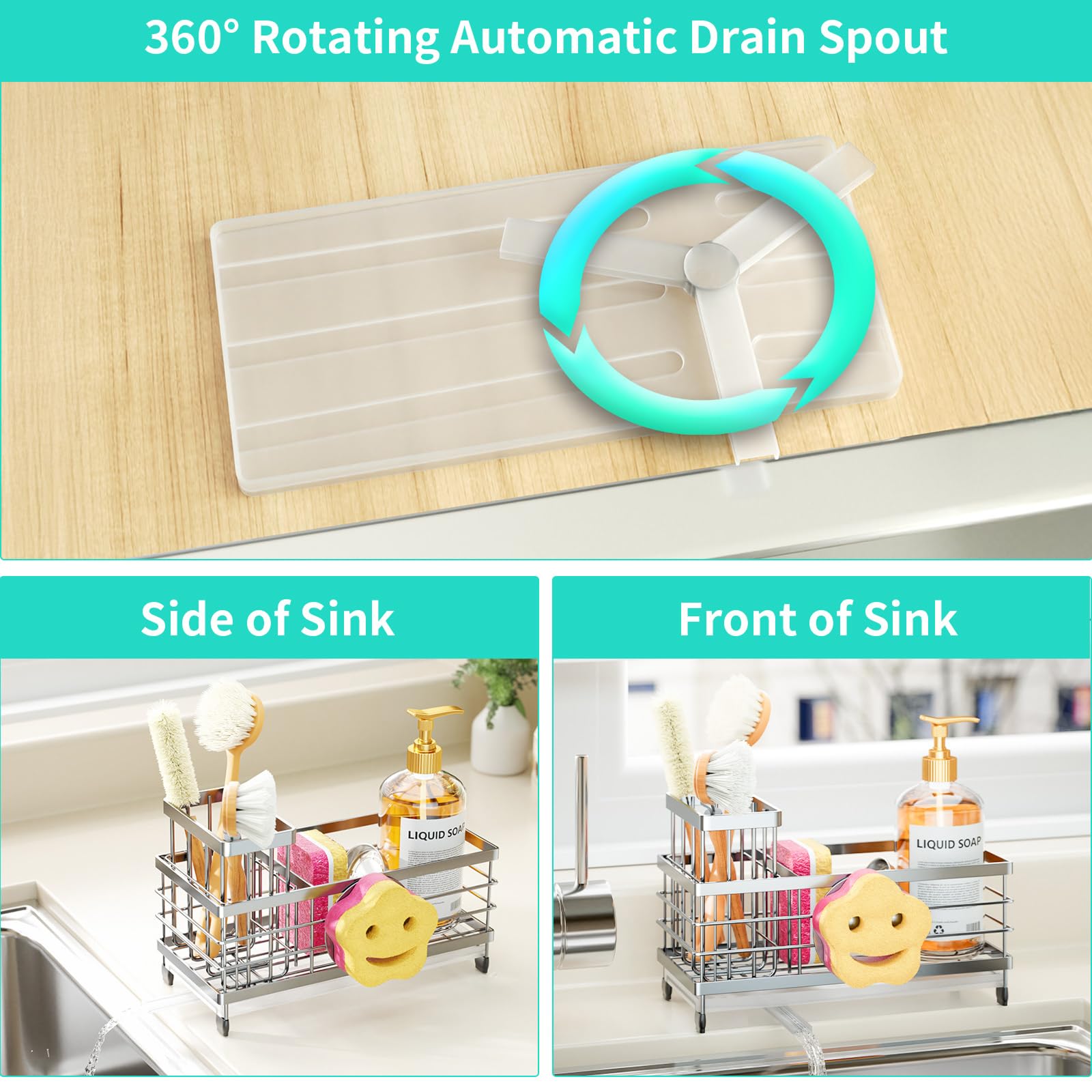 Sponge Holder for Kitchen Sink