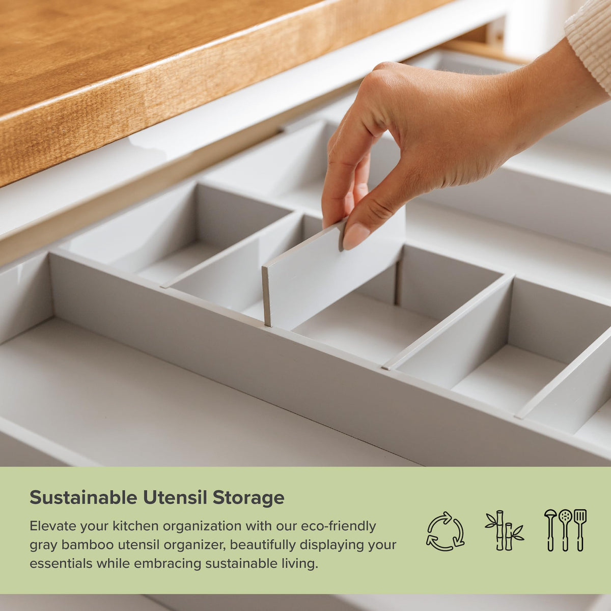 Utensil & Junk Drawer Organizer