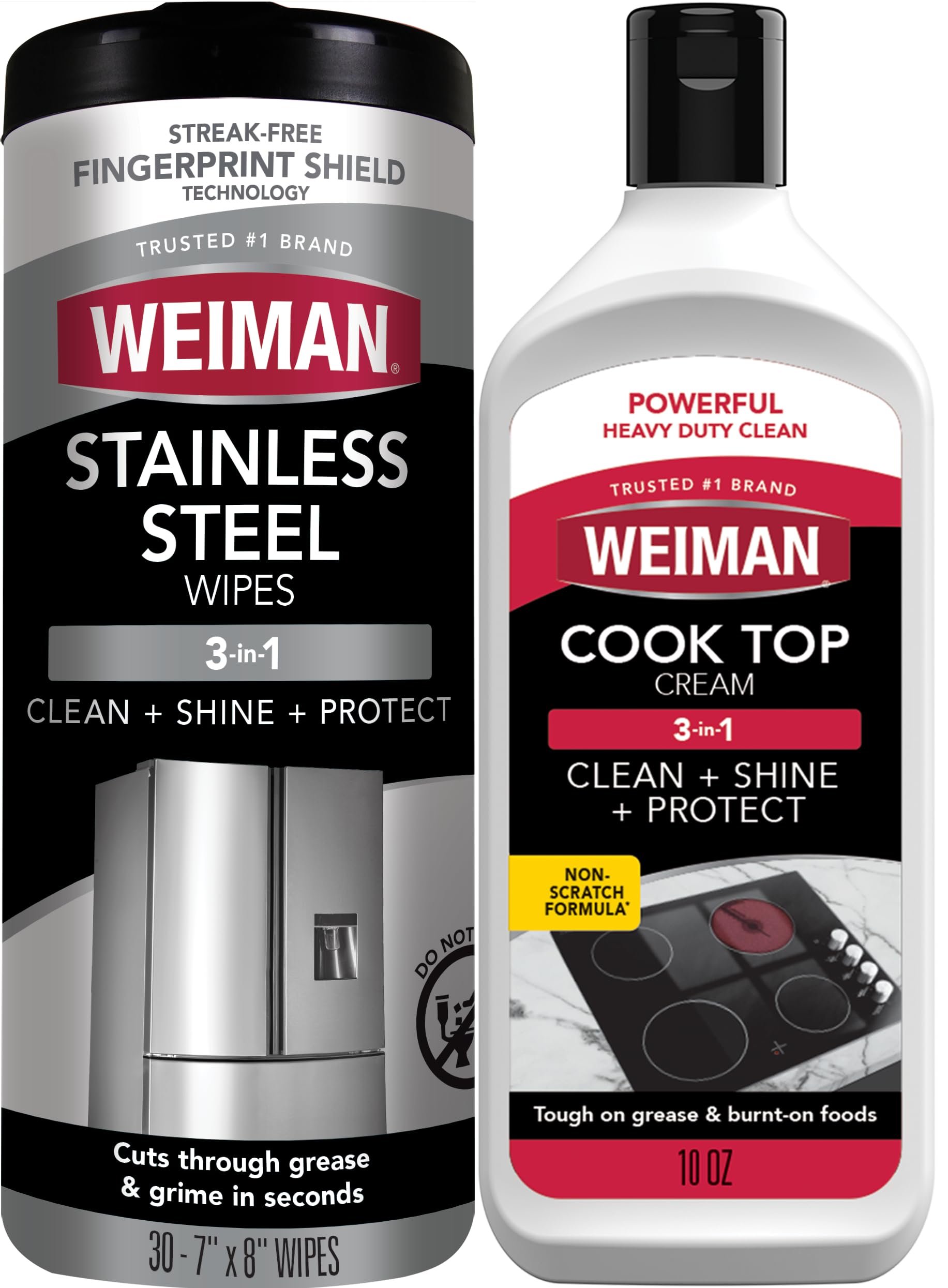 Heavy Duty Cooktop Polish & Stainless Steel Wipes