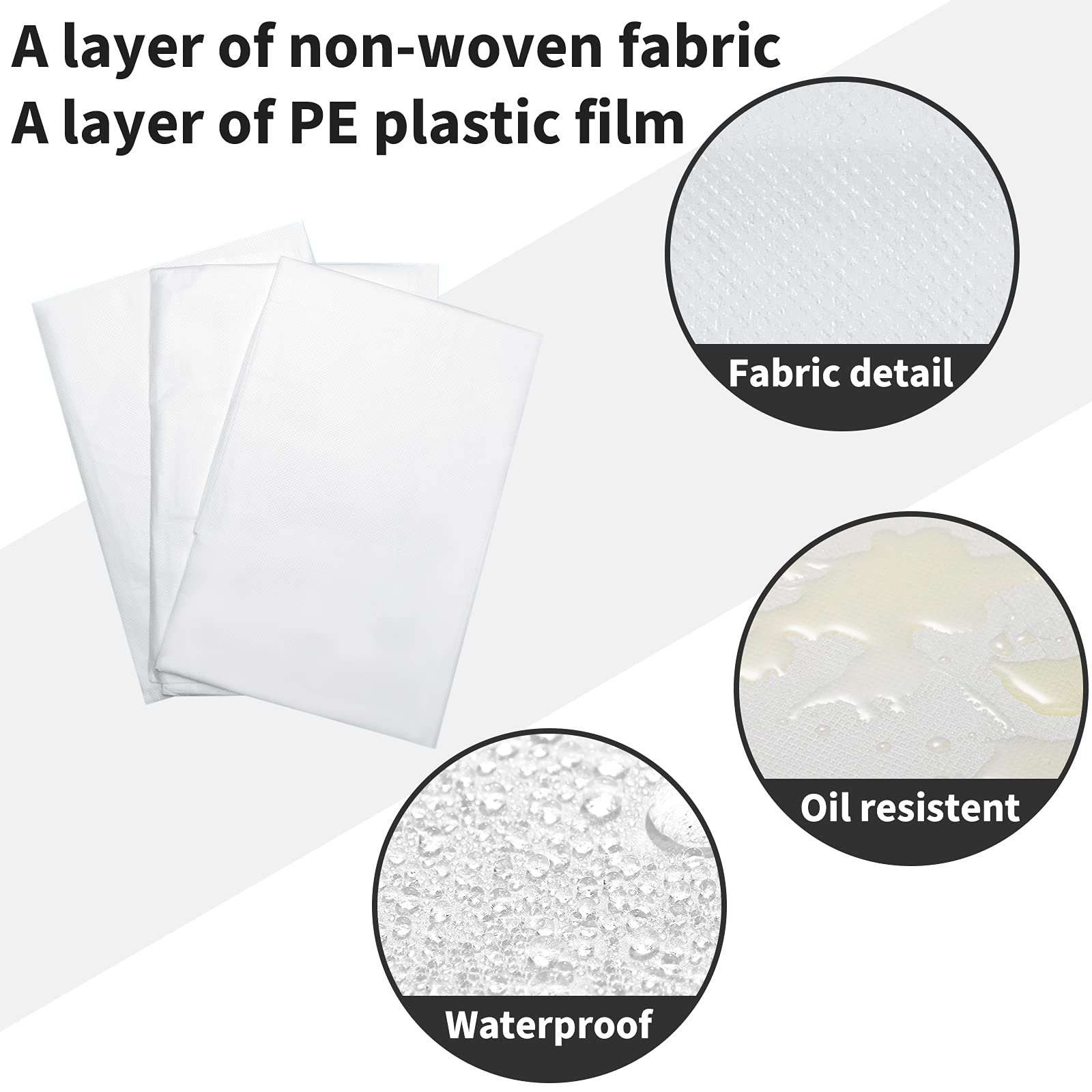 100 Pcs 31.5 x 71 Inch Disposable Bed Sheets Oil