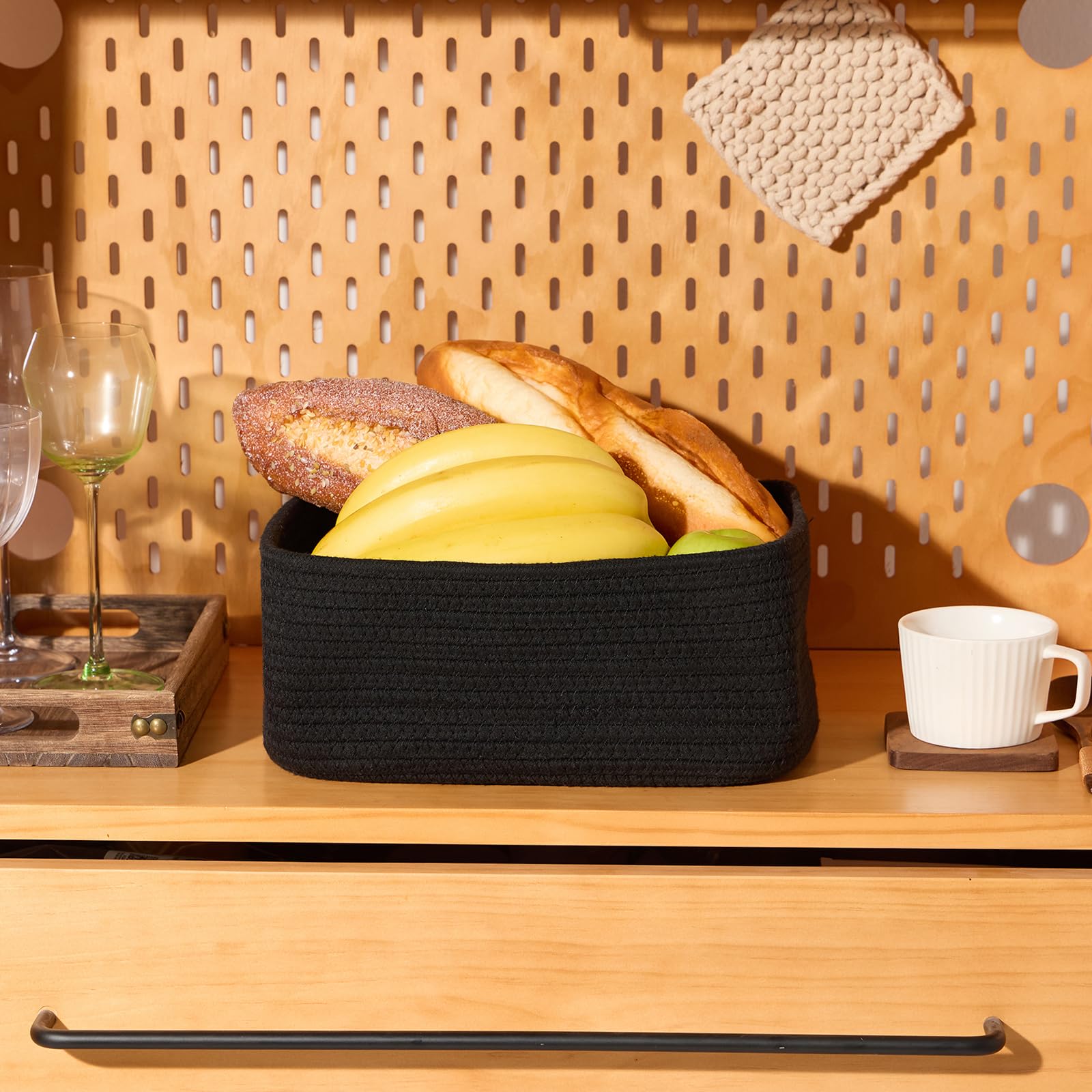 Small Storage Baskets for Organizing (3 Count)