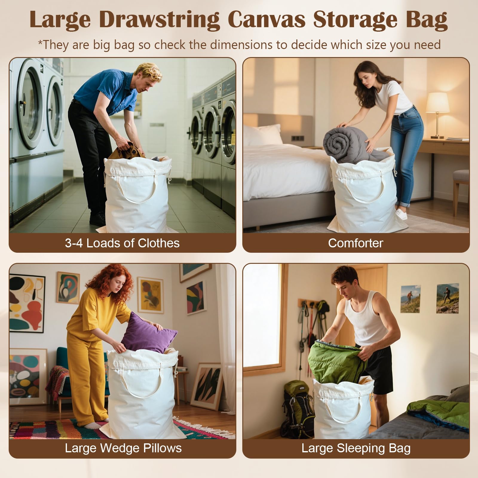 Canvas Laundry Bag