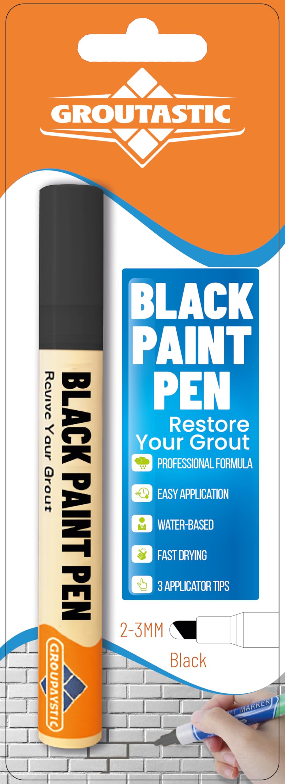 Grout Pen Black