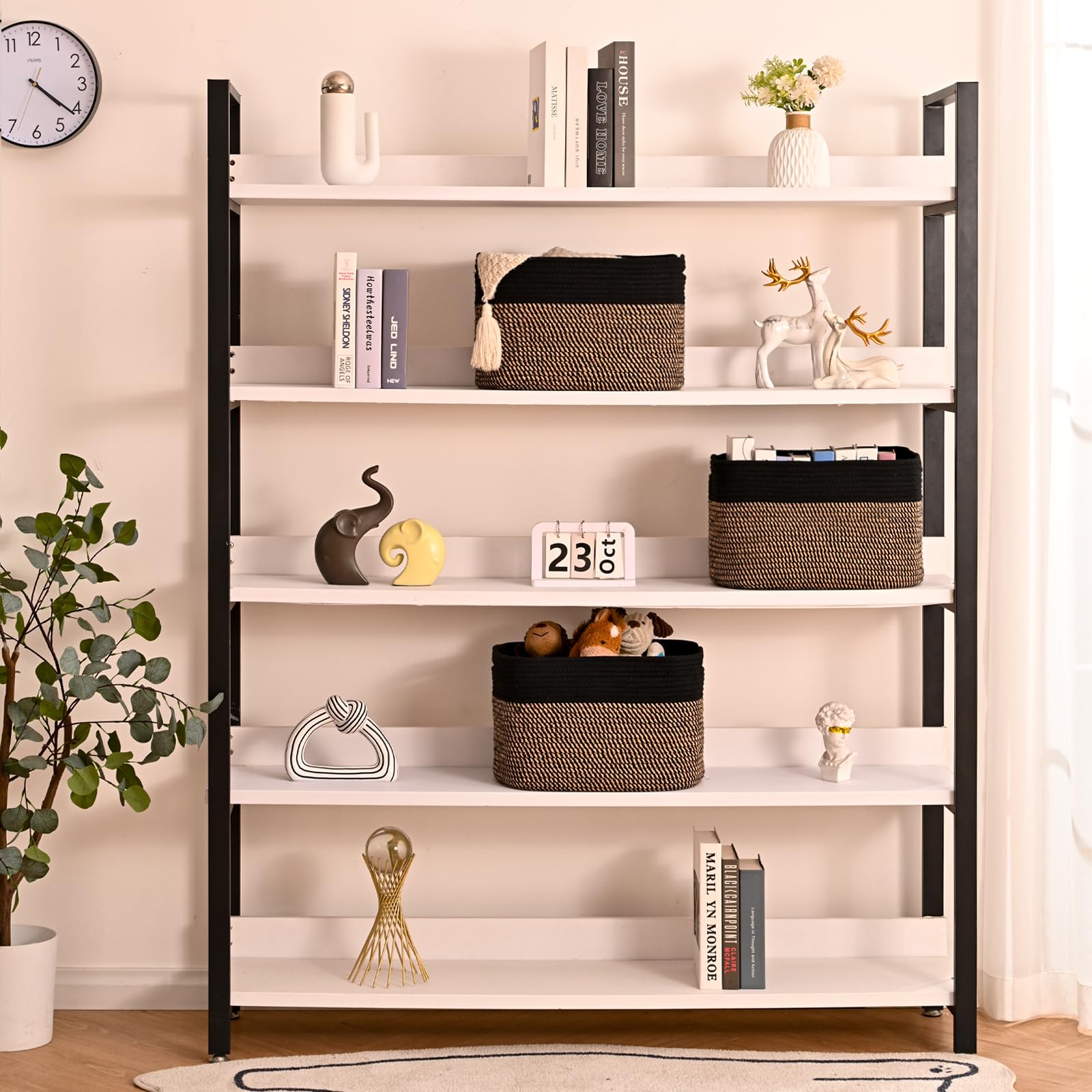 Storage Baskets for Organizing Shelves (3 Count)