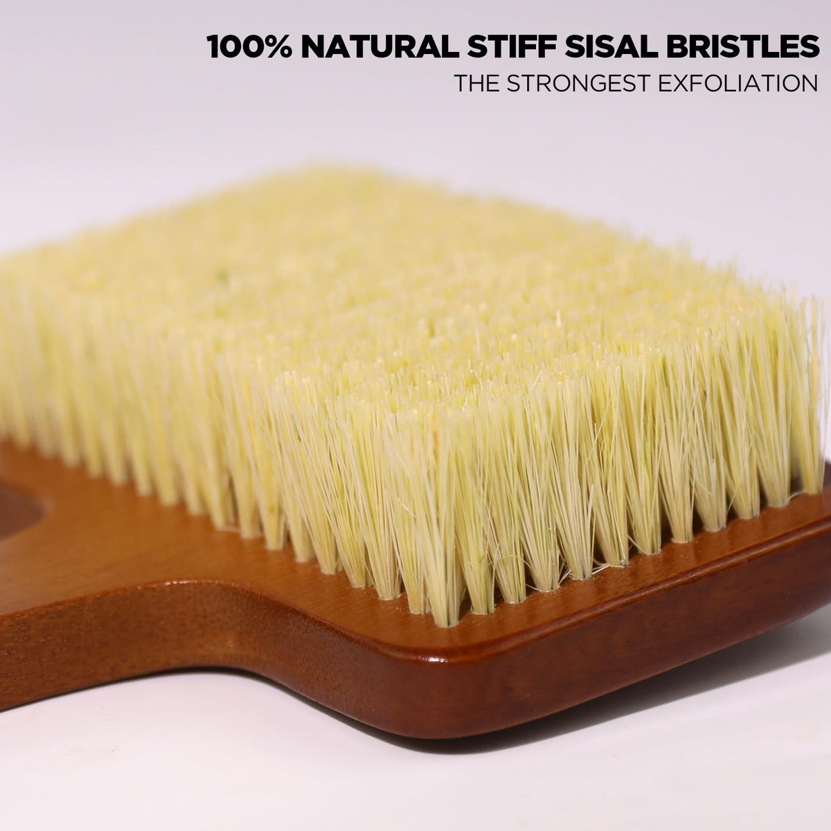 Stiff Sisal Bristles Back Scrubber Set