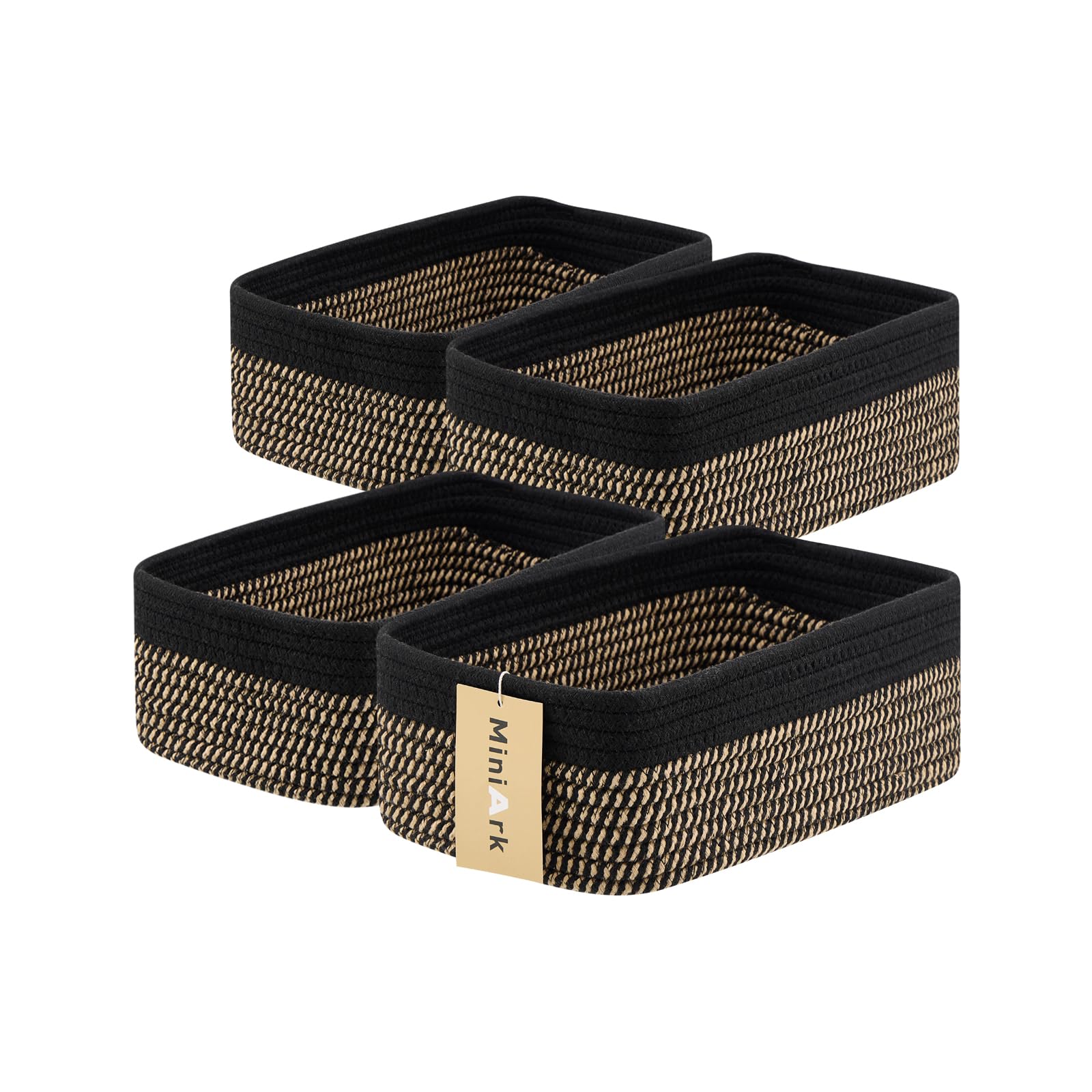 Small Storage Baskets for Organizing (4 Count)