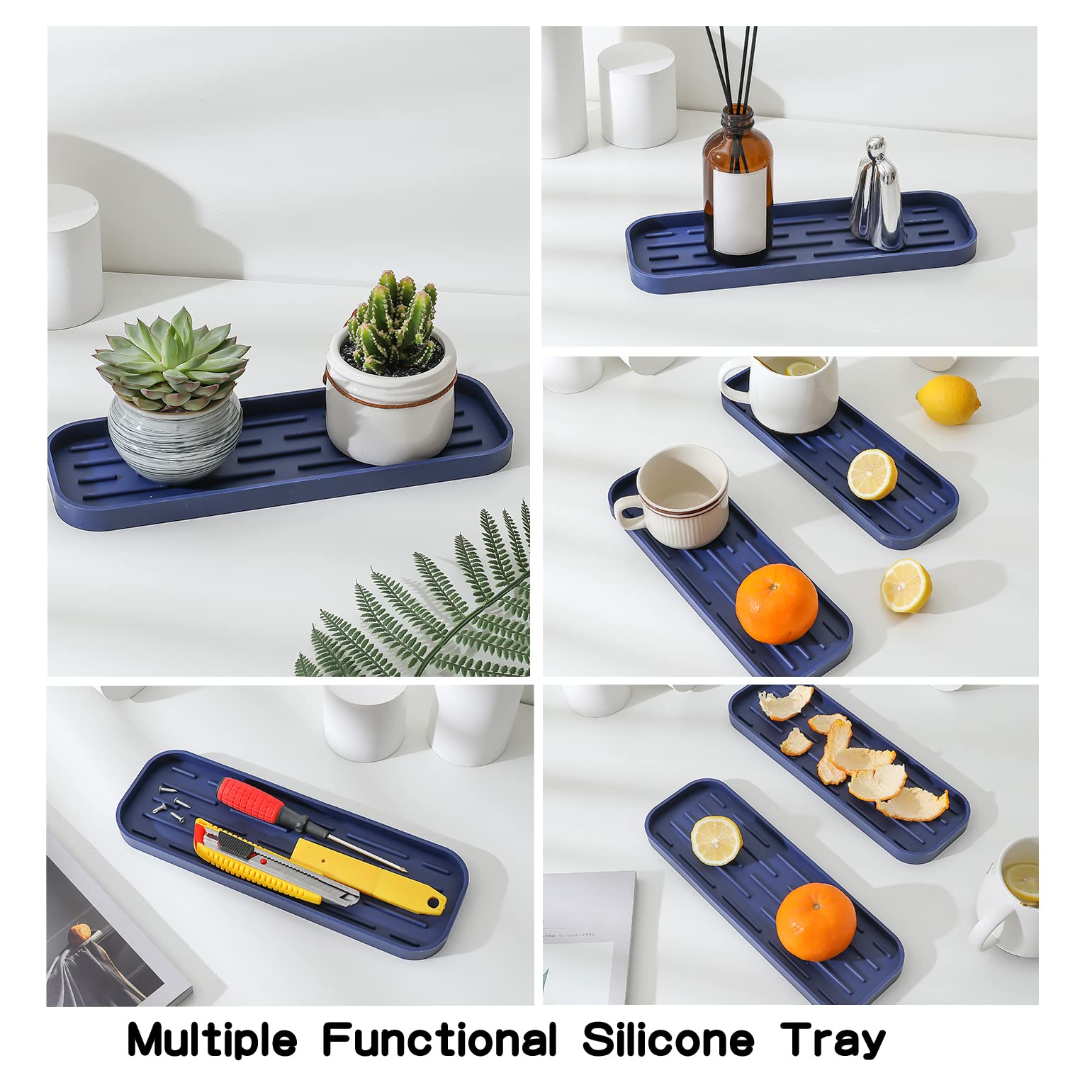 Silicone Kitchen Sink Organizer Tray for Multiple Usage