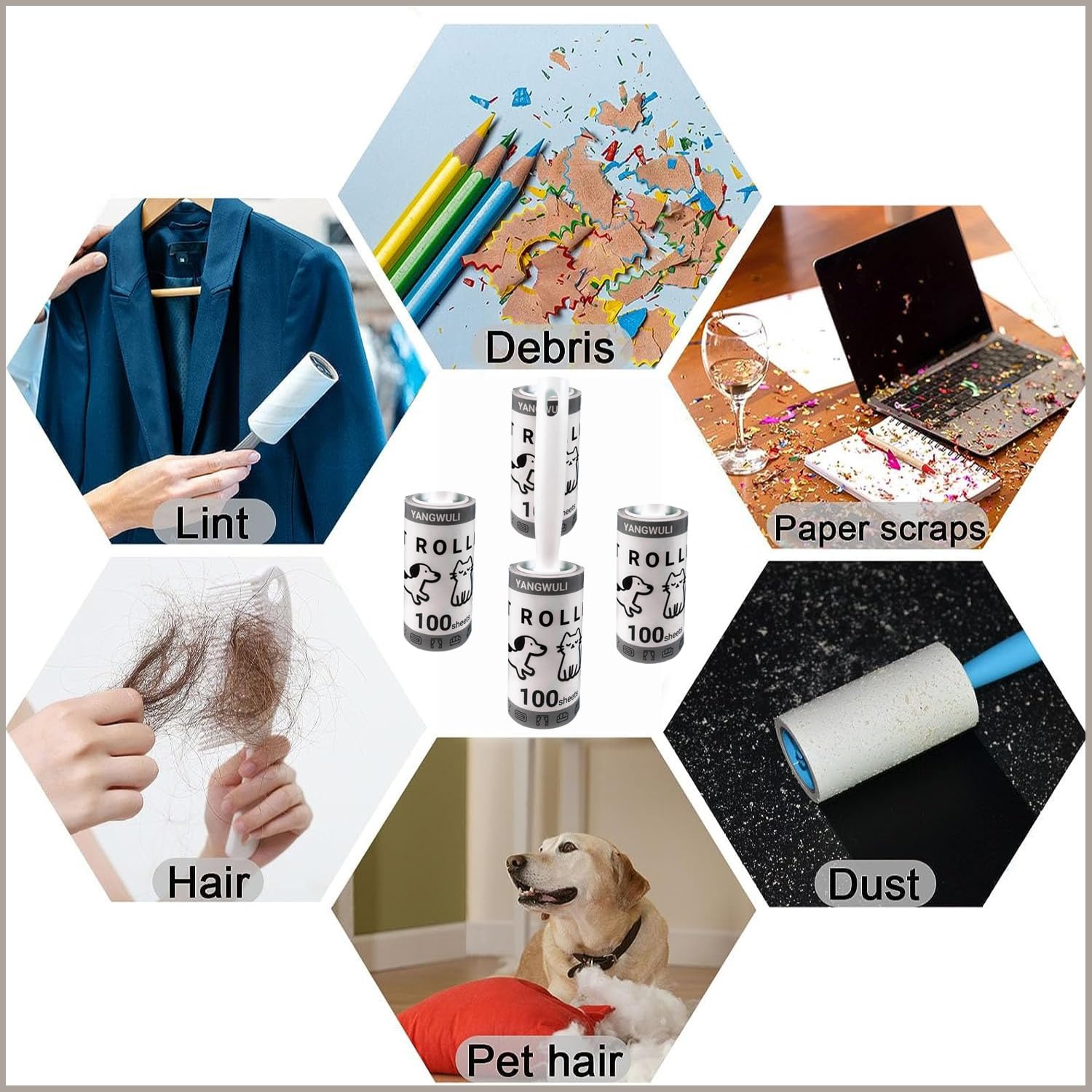 Lint Rollers for Pet Hair Extra Sticky