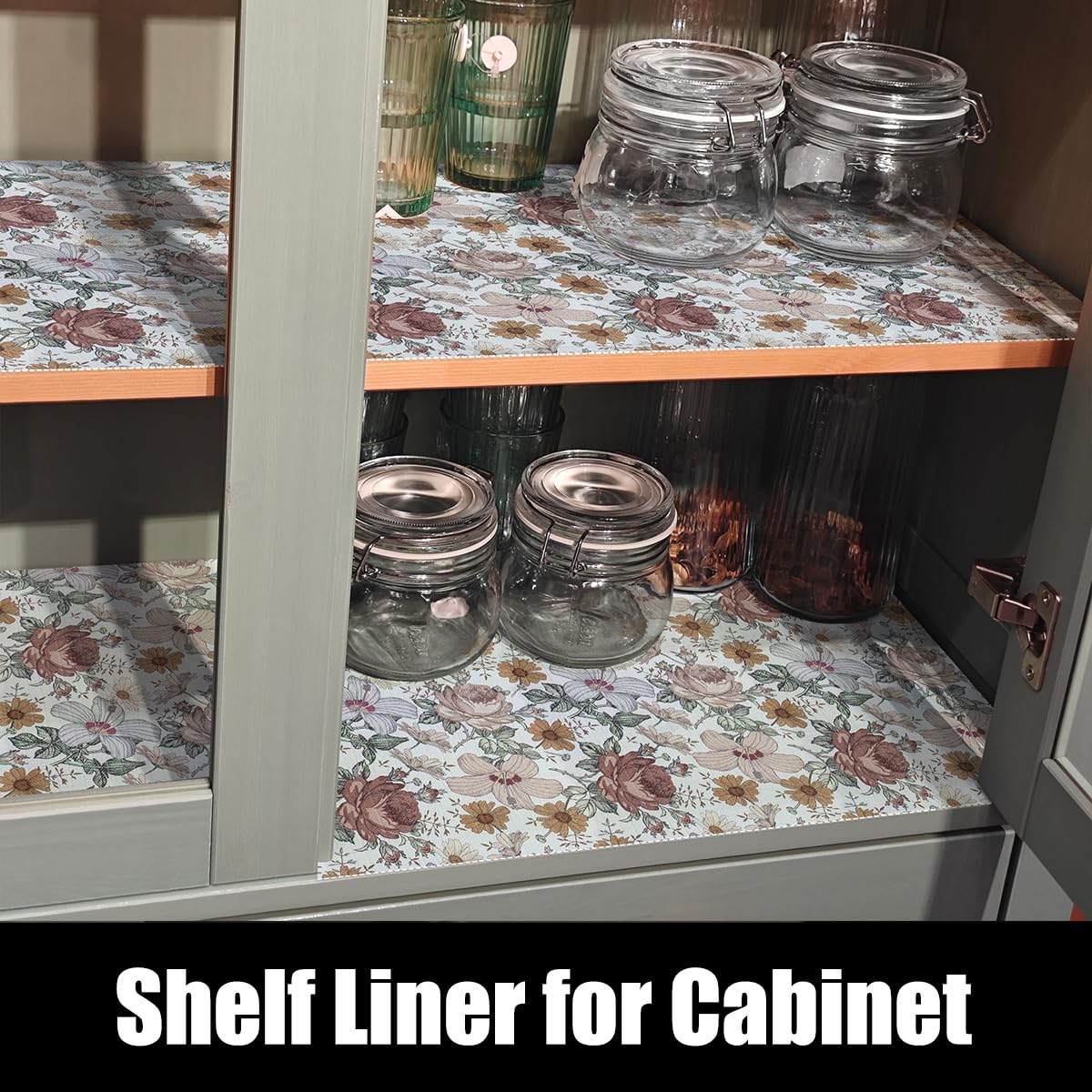 Floral Drawer Shelf Liners (1417.2 sq in)