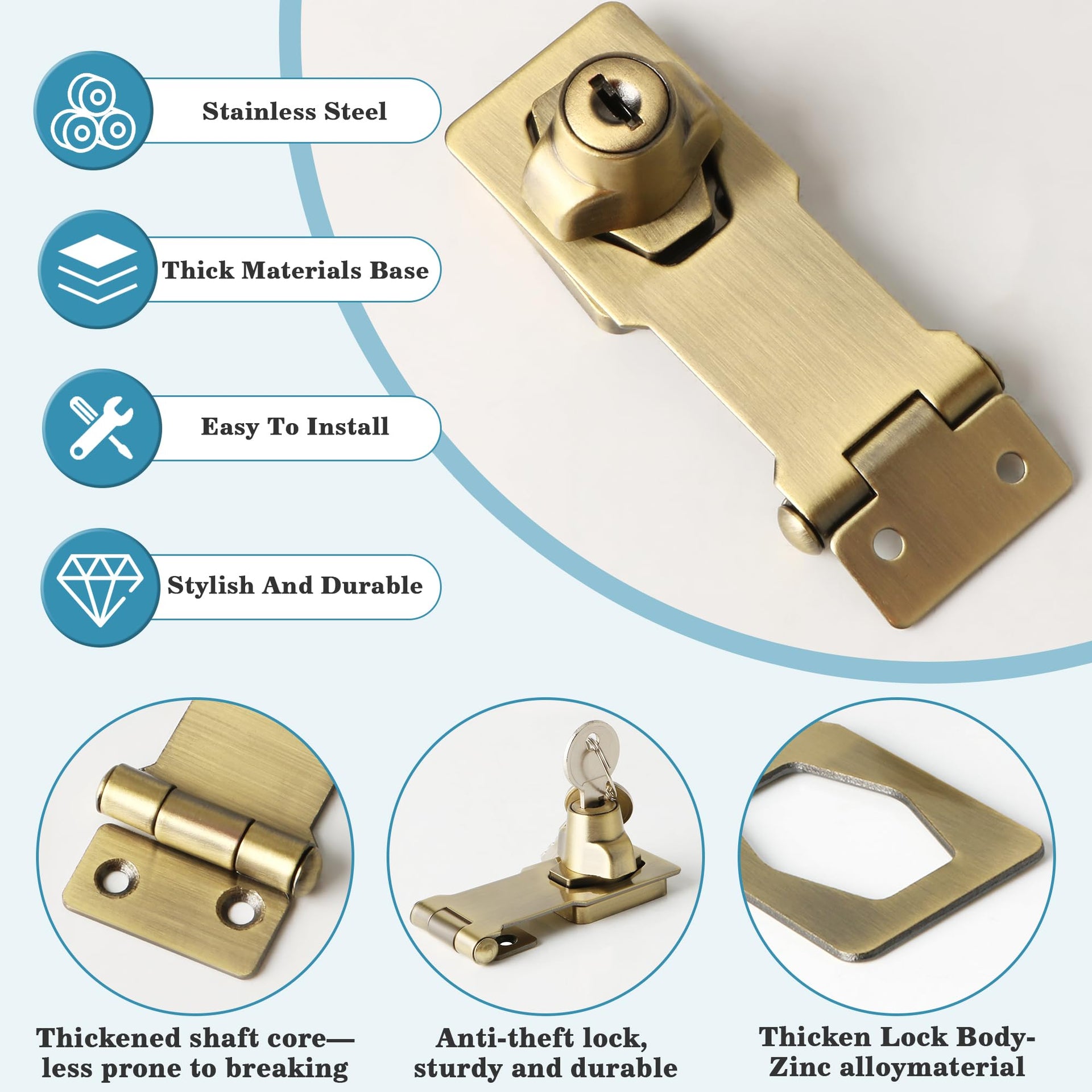 Keyed Hasp Latch