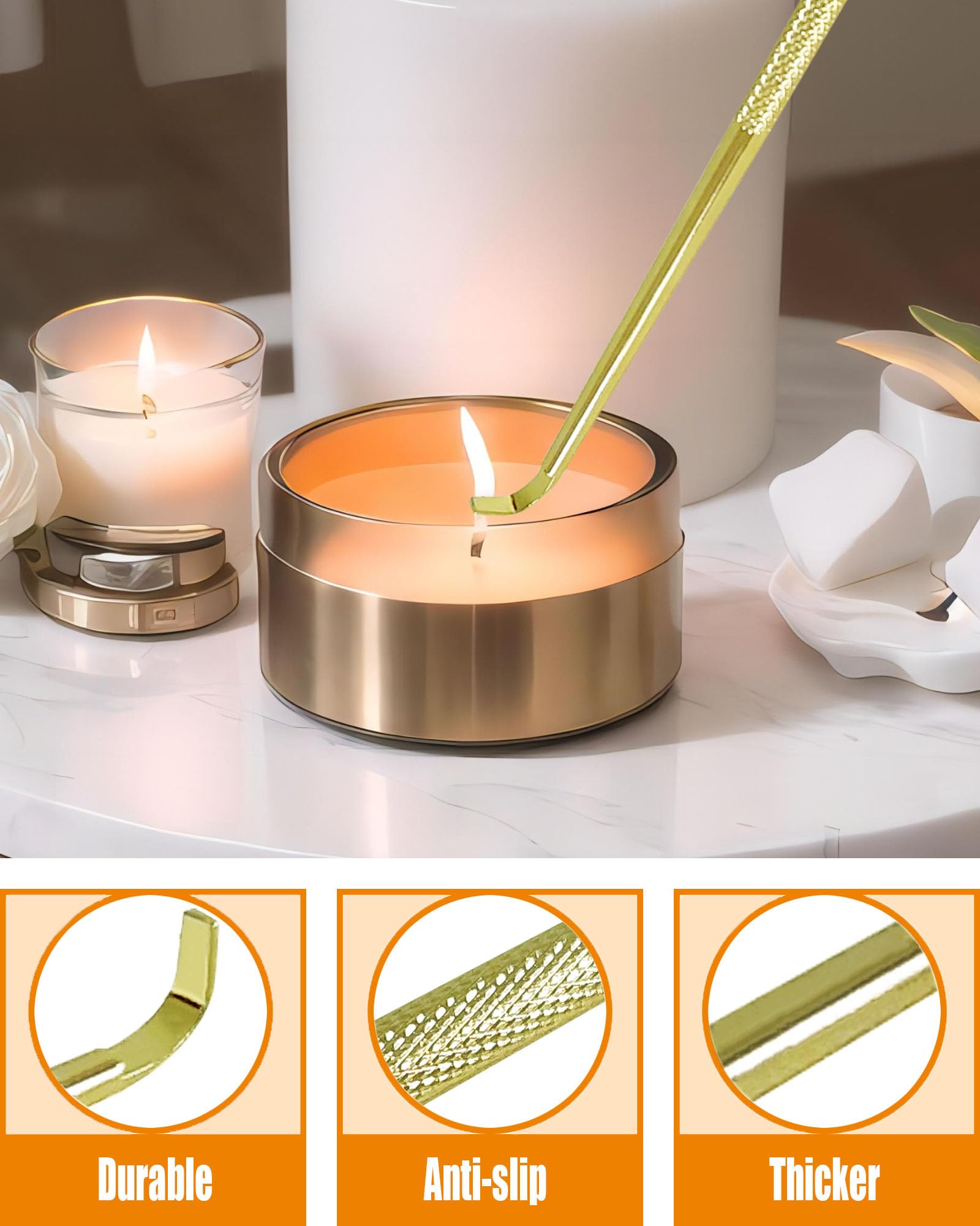 4 in1 Candle Accessory Set with Rechargeable Candle Lighter