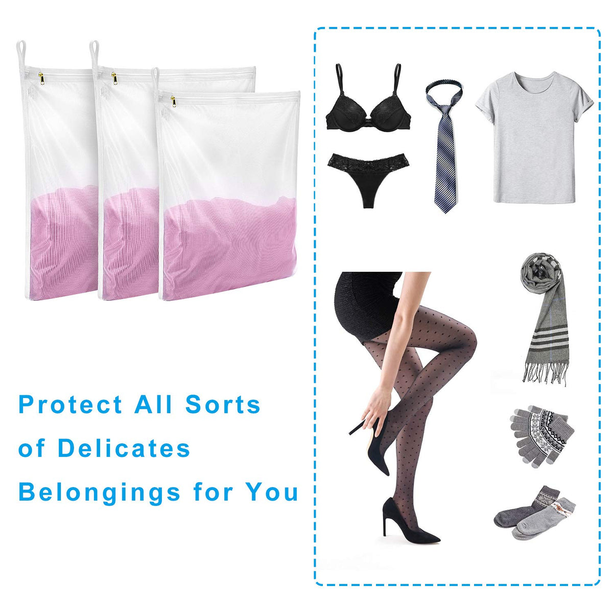 3 Pack Delicates Laundry Bags