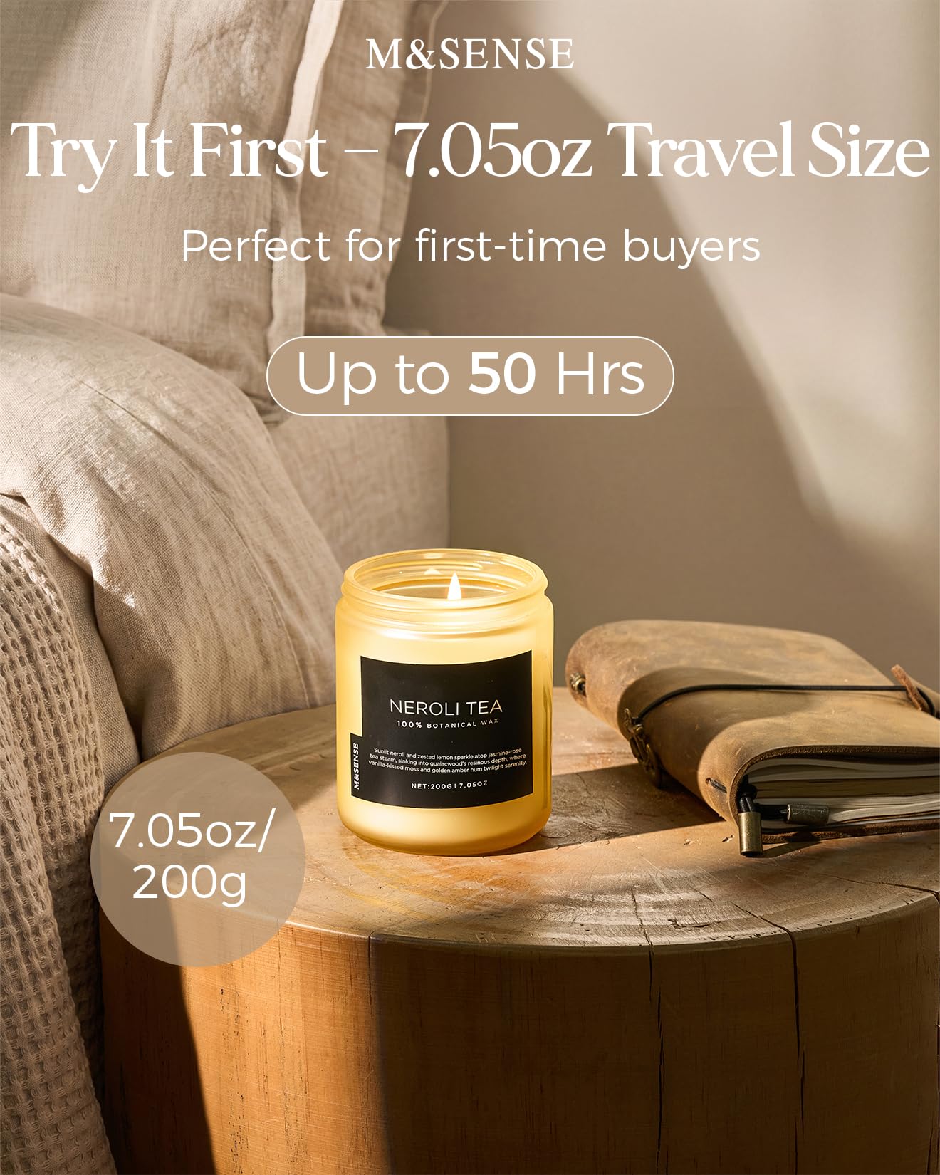 Neroli Tea Scented Candles (6 Ounce)