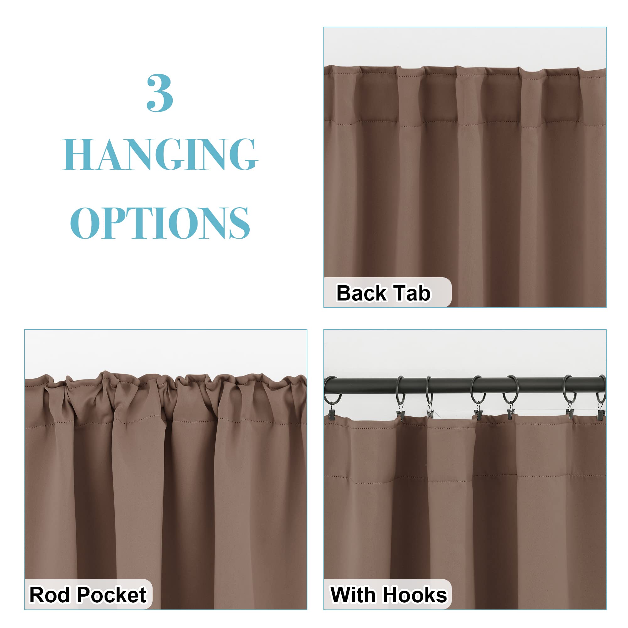 Short Blackout Curtains (2 Count)