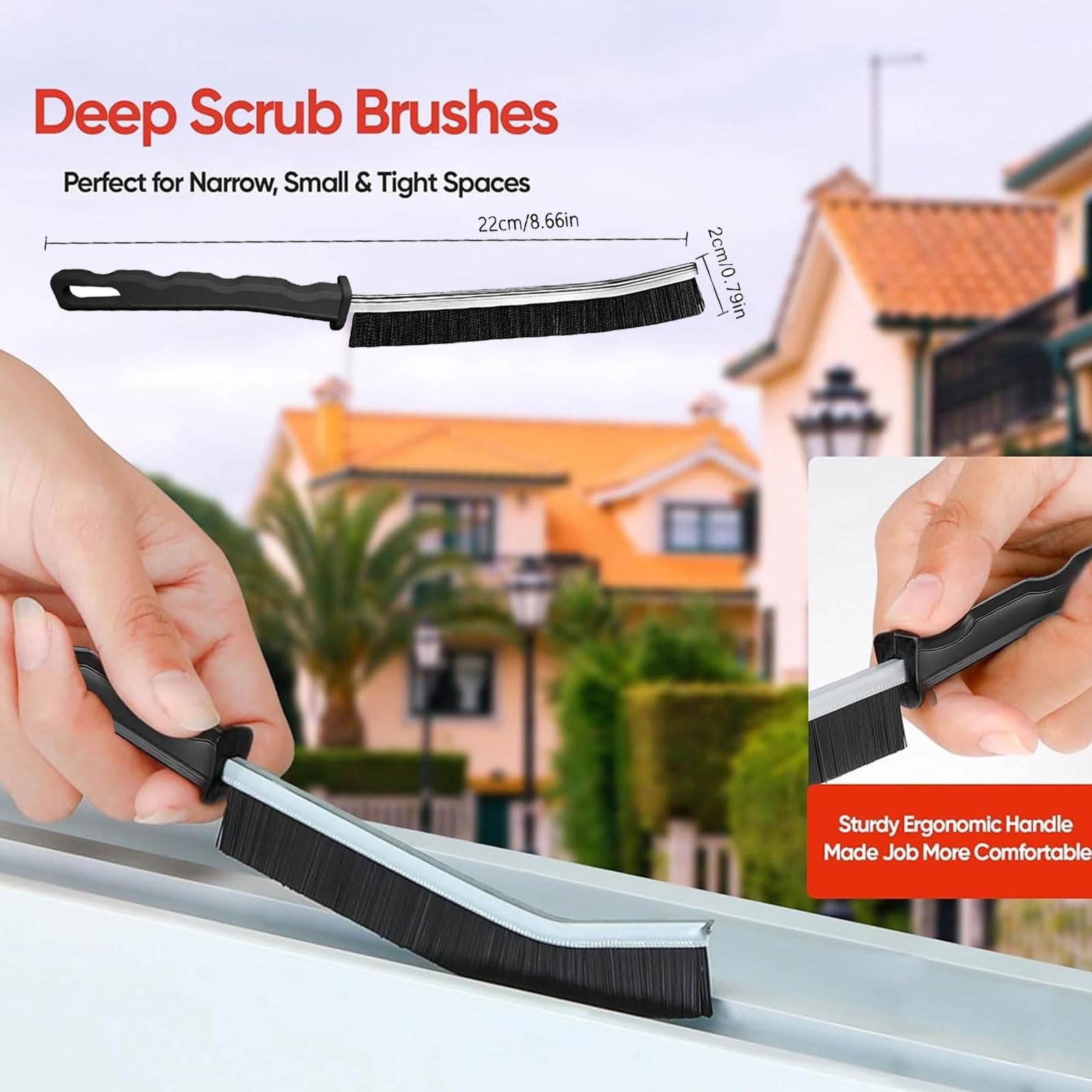 Crevice Cleaning Brush Tool (6 Count)