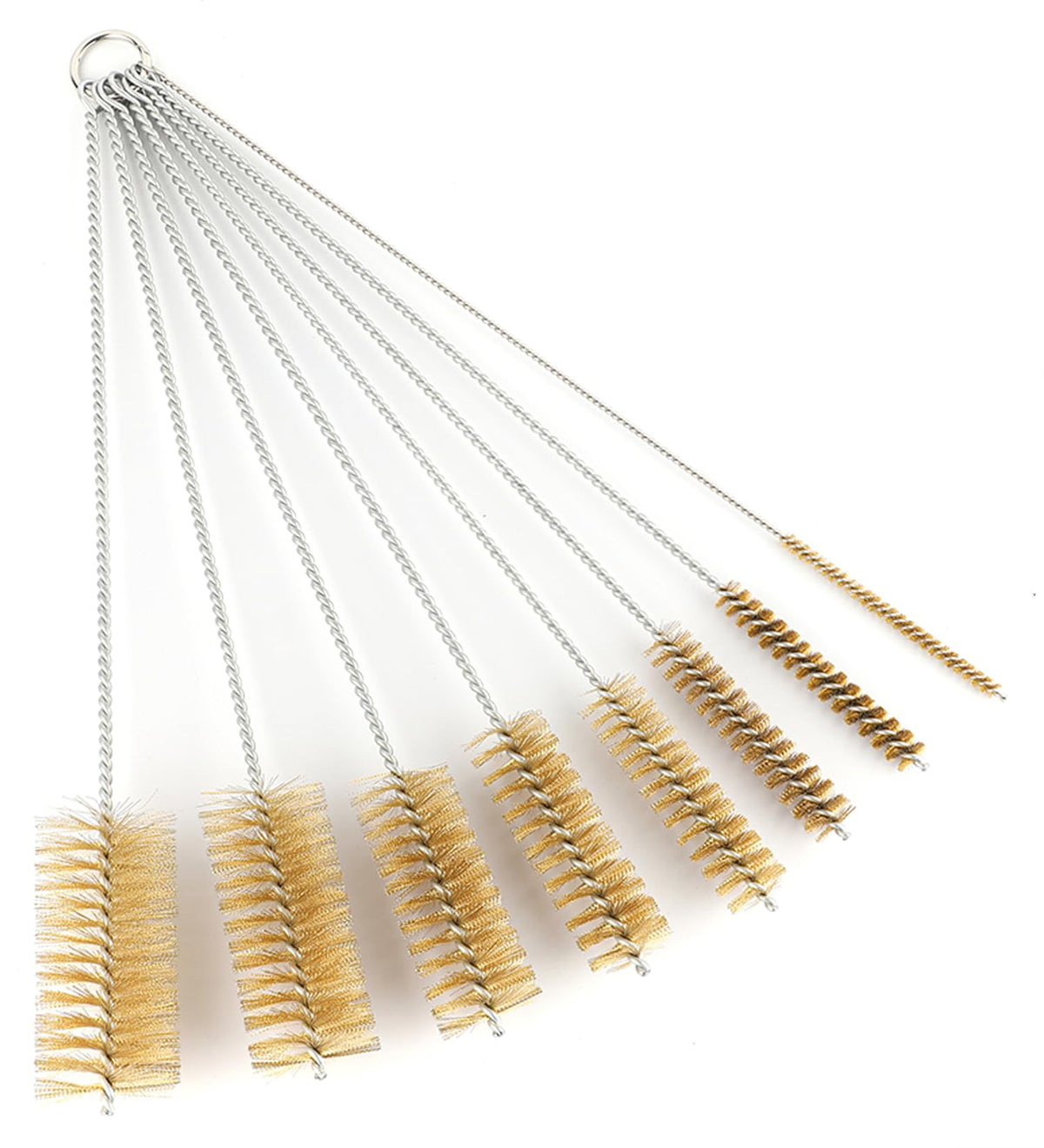 16 Inch Extra Long Pipe Cleaning Brush Set with Brass Bristles