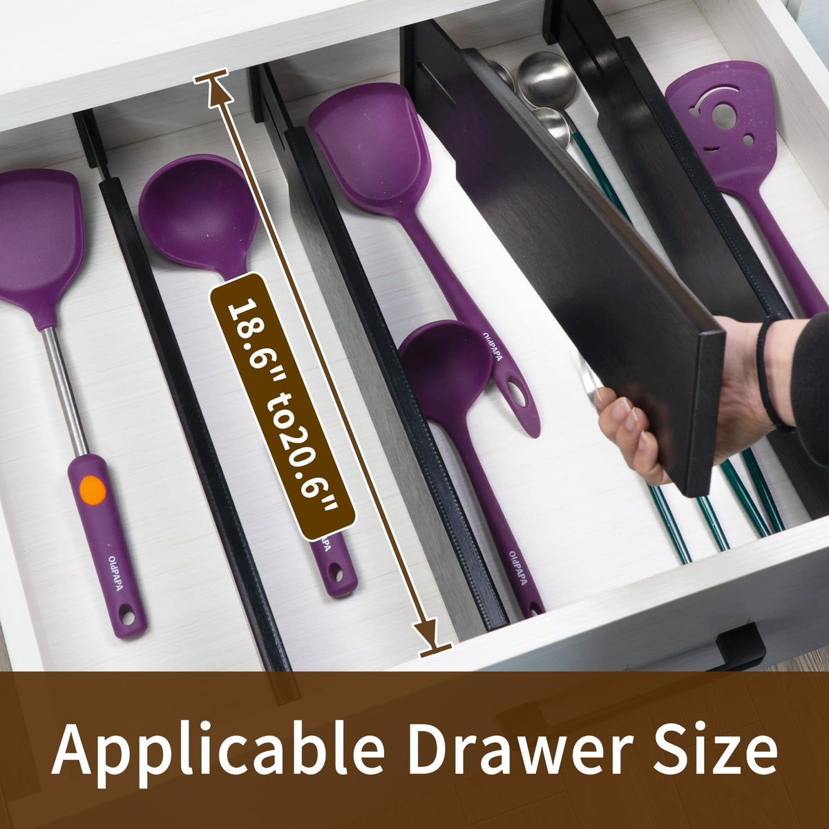 Bamboo Drawer Dividers Large