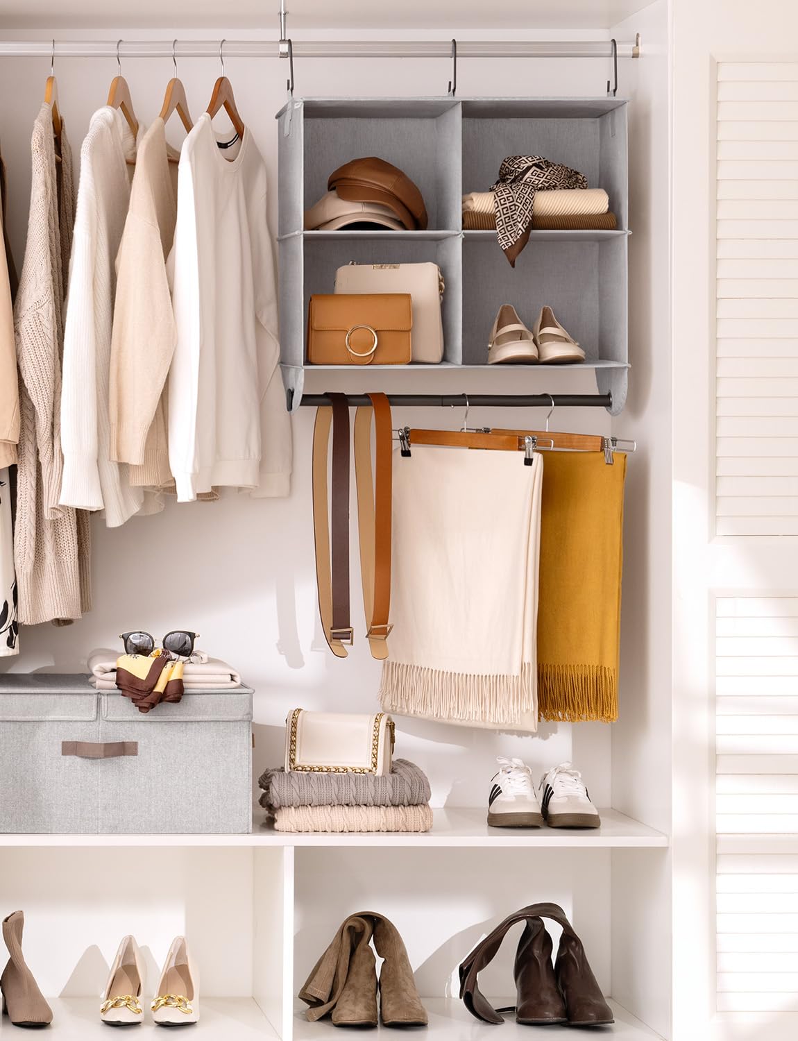 Hanging Closet Organizer with Rod
