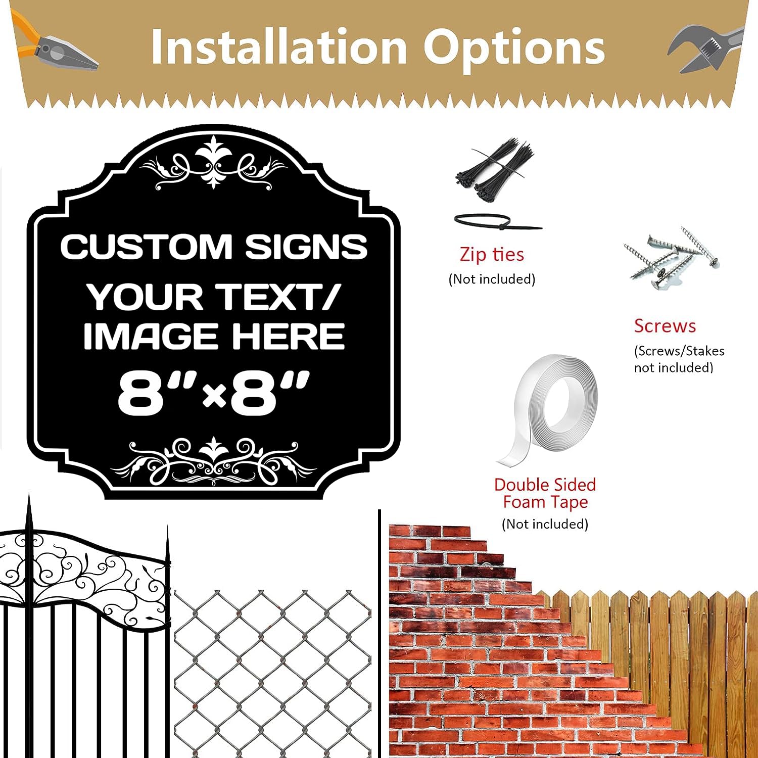 Personalized Aluminum Metal Signs