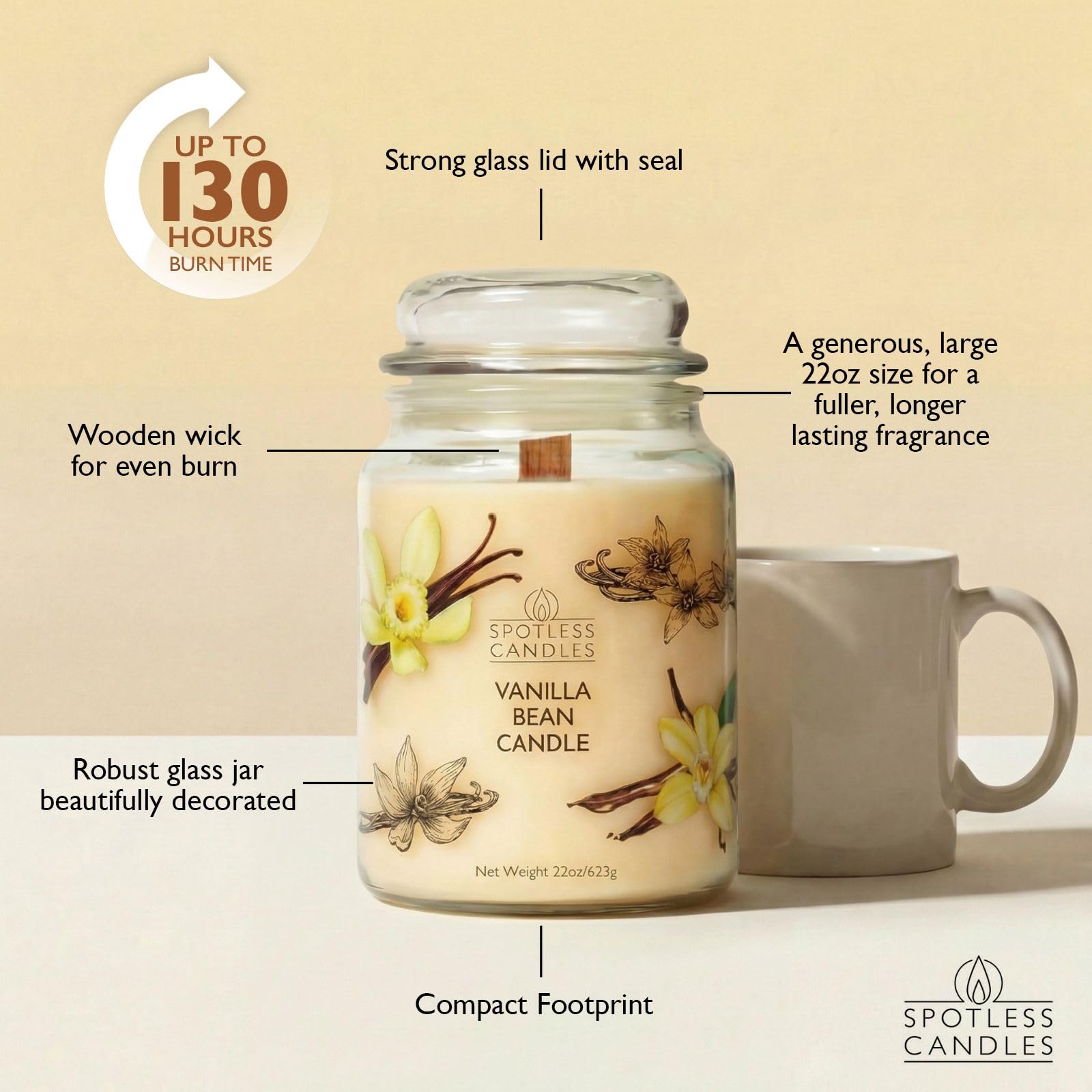 Vanilla Bean Candle 22oz
