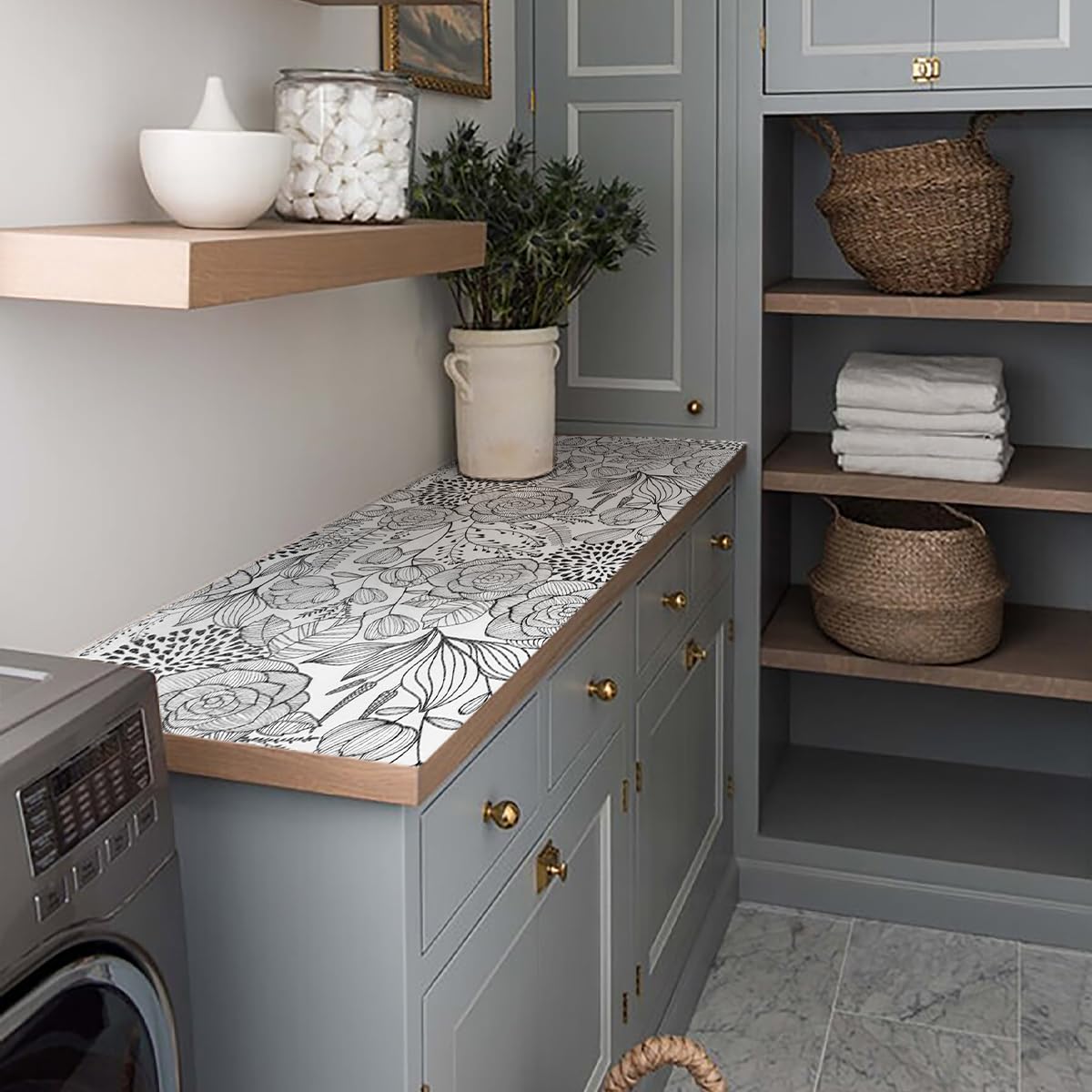 Shelf and Drawer Liner for Kitchen Cabinets (1417.2 sq in)
