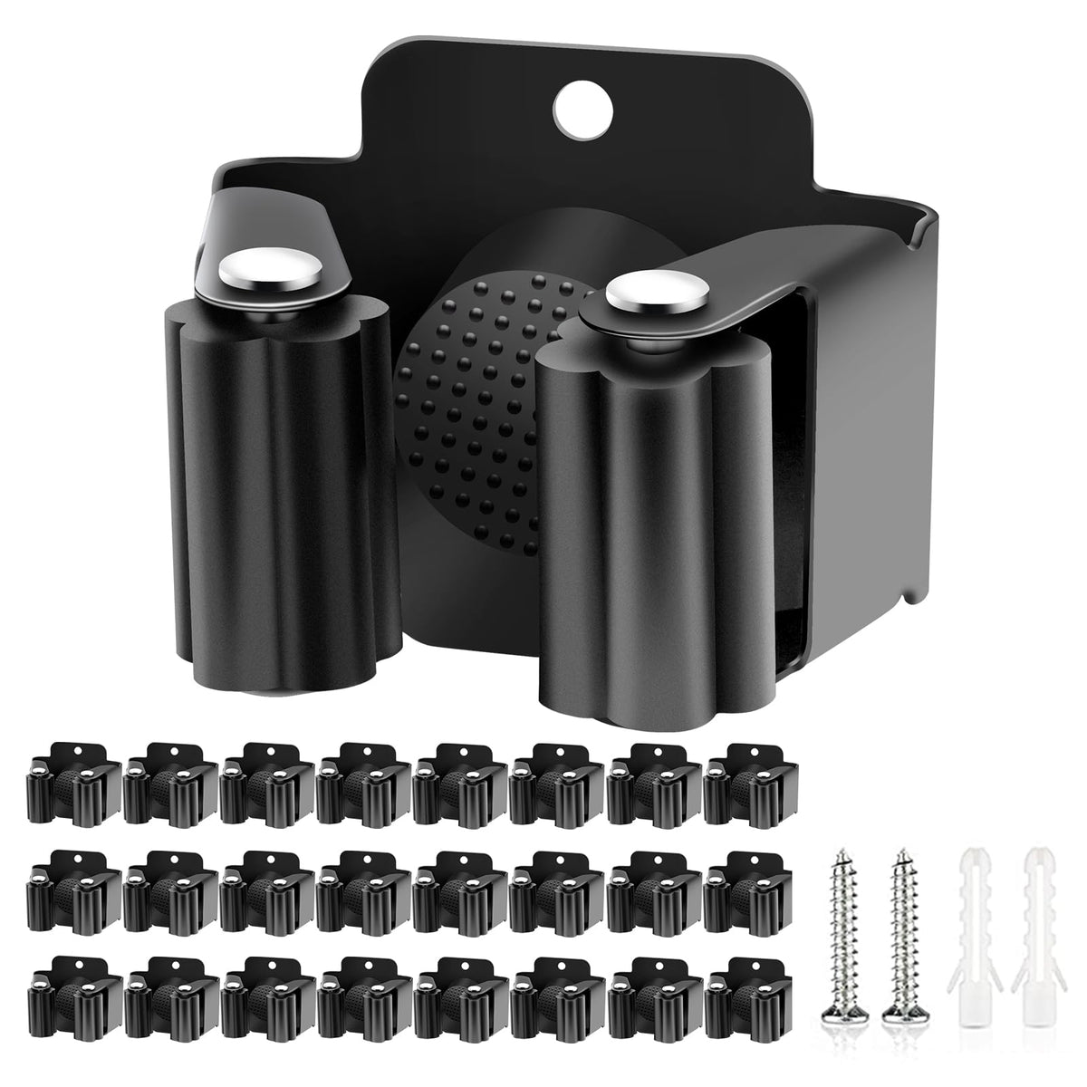 25 Pack Broom Holder Wall Mount