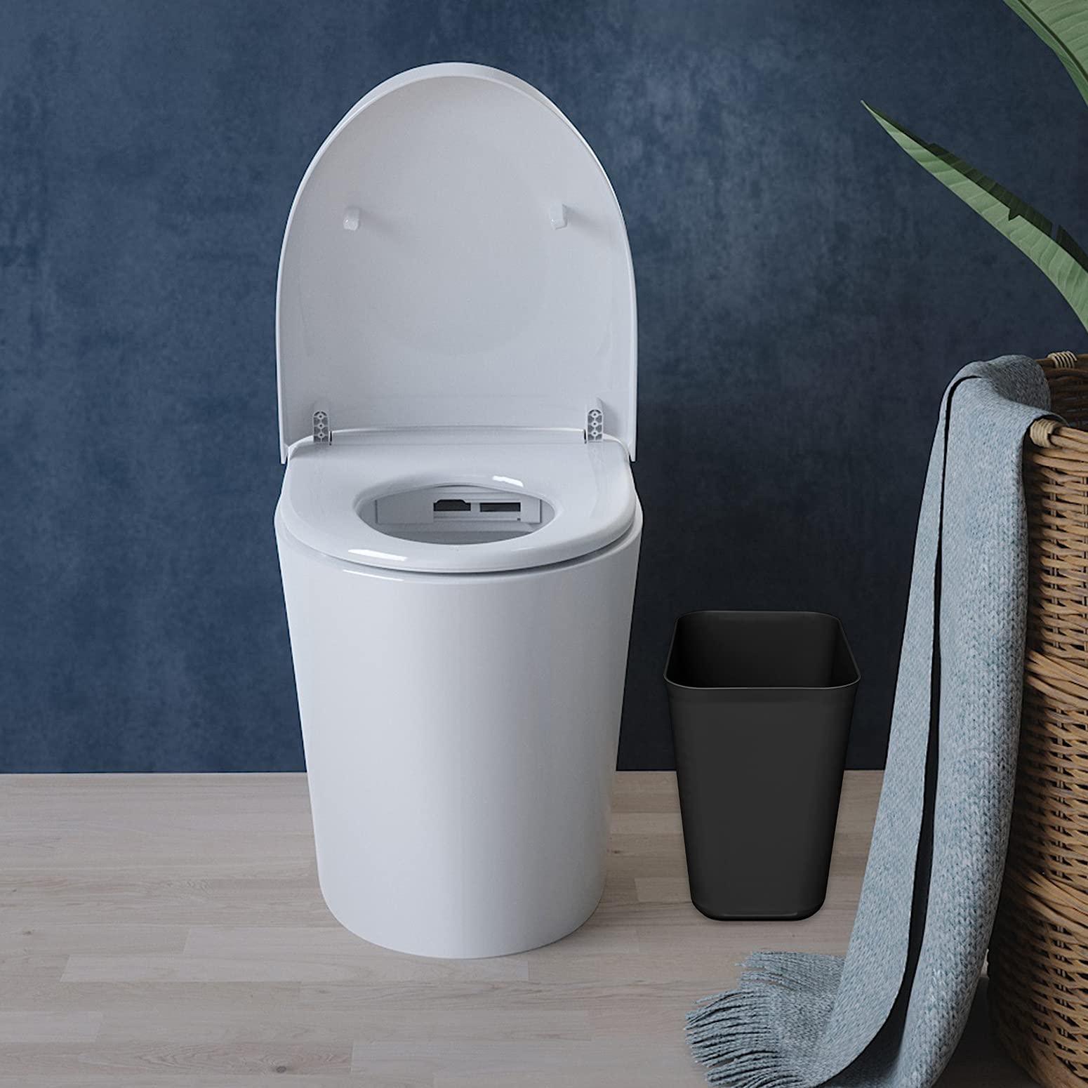 3 Gallons Efficient Trash Can Wastebasket (2 Count)