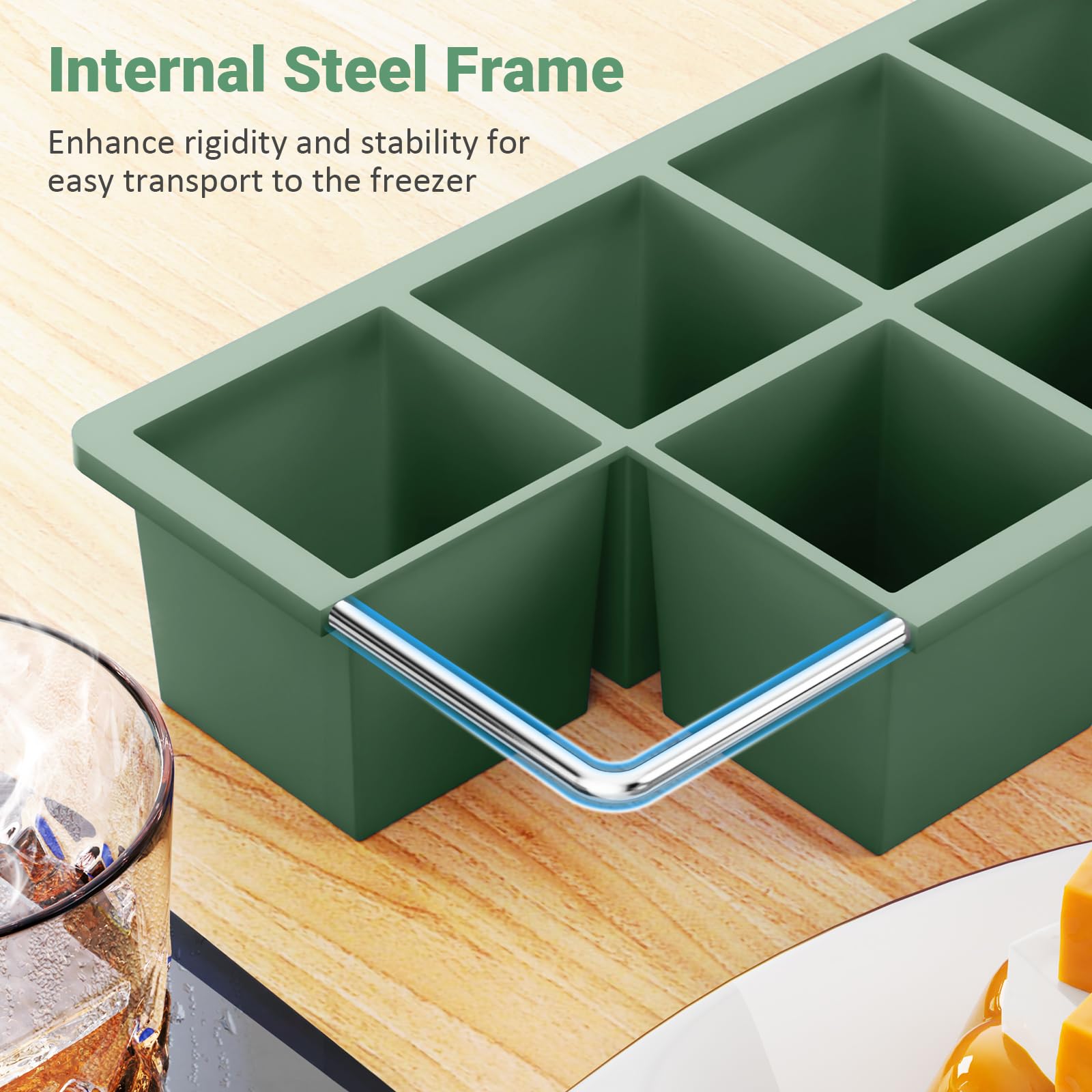 Large Ice Cube Trays for Whiskey
