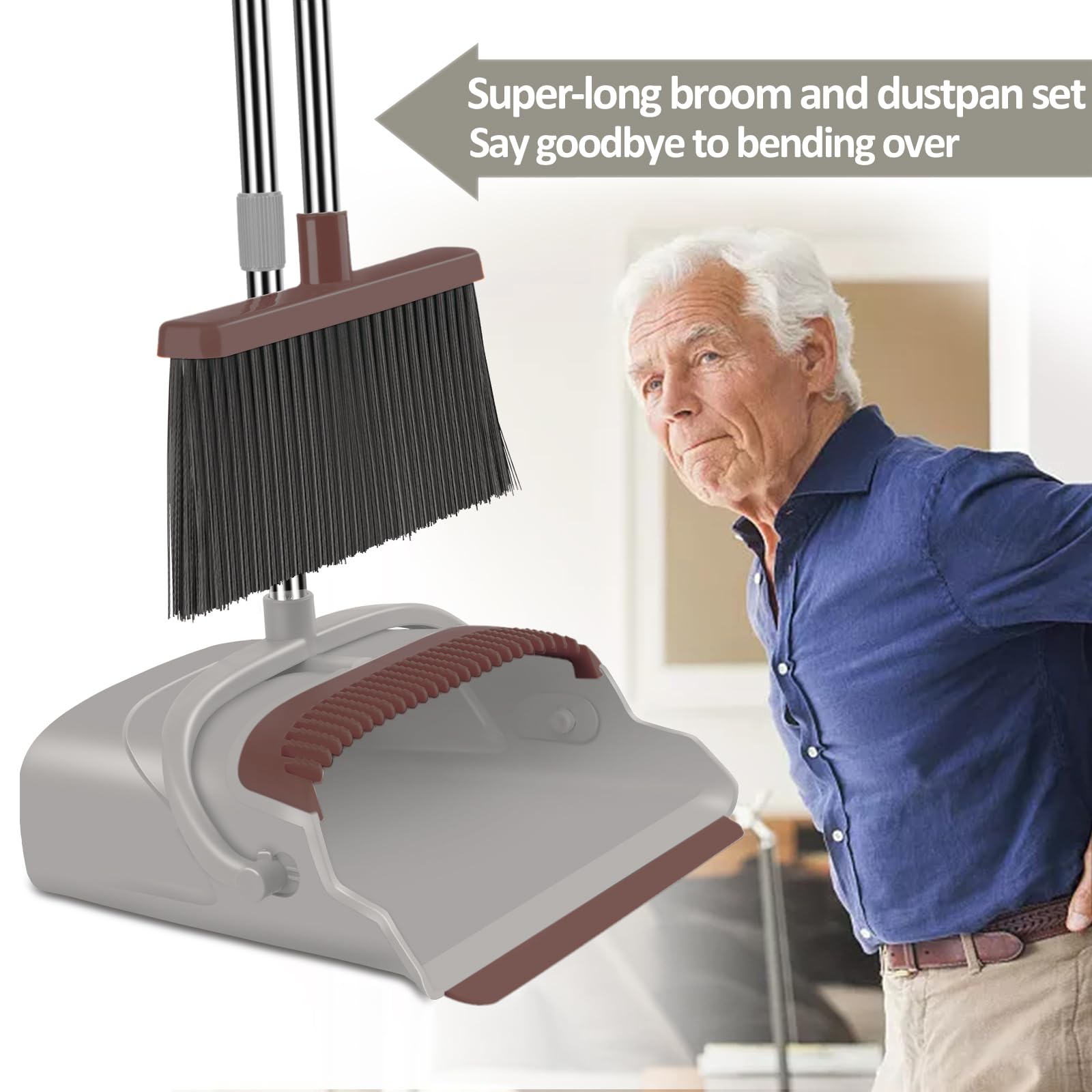 Upgrade Broom and Dustpan Set