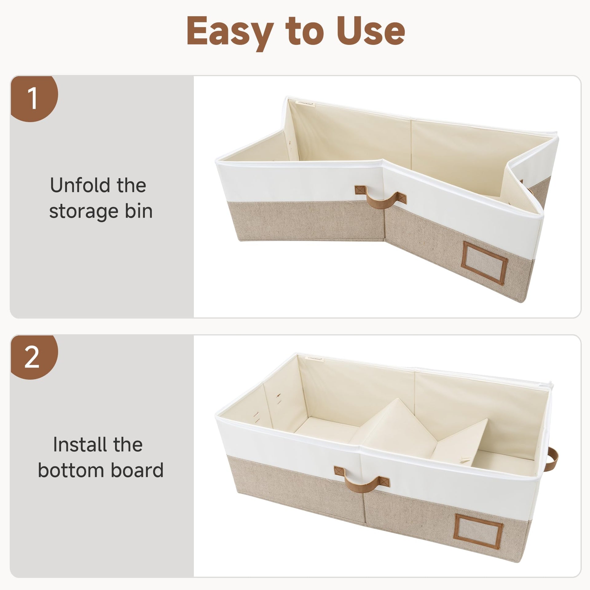10 Inch Tall Under Bed Storage Containers with Clear Lid (2 Count)