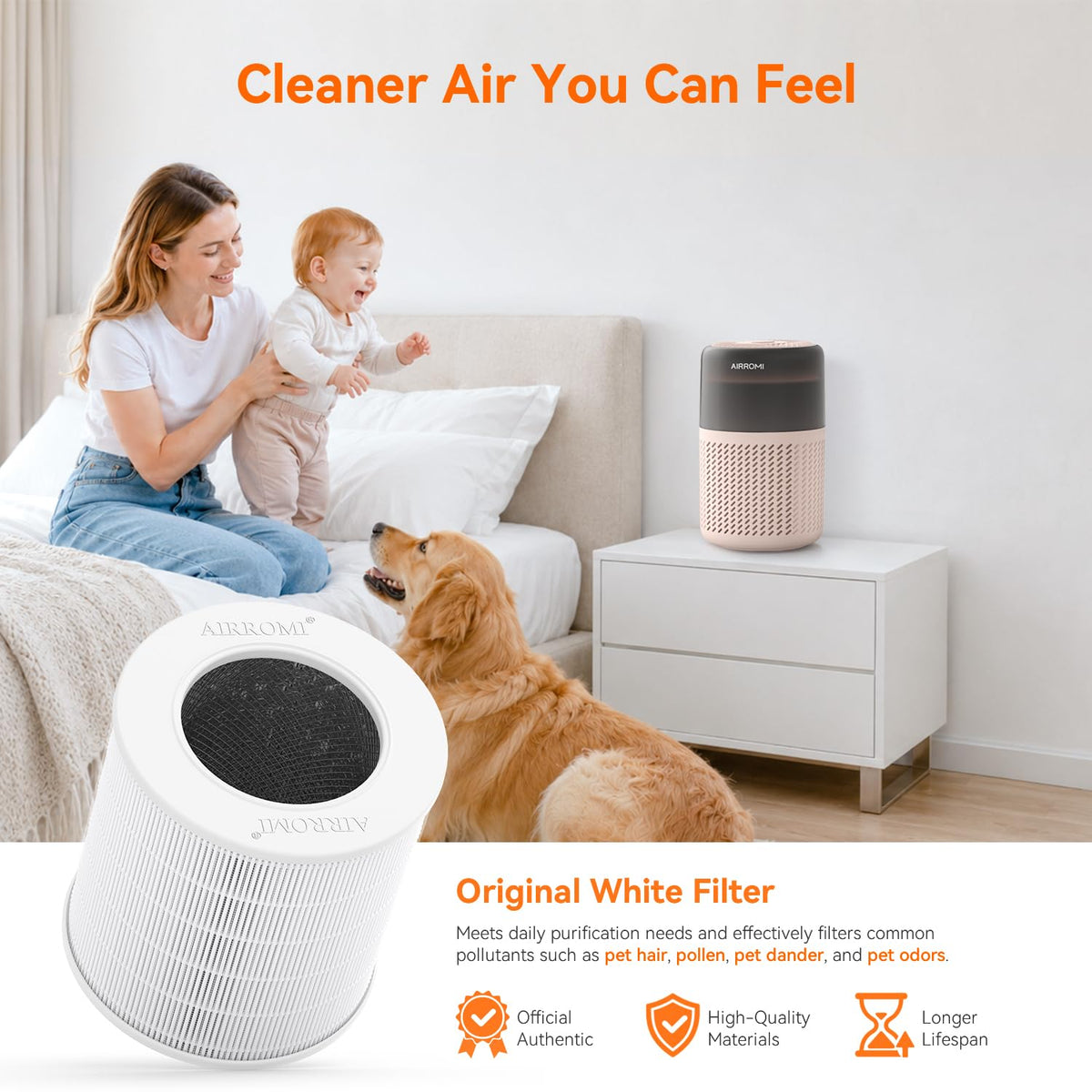 HEPA Air Purifier for Bedroom&Home