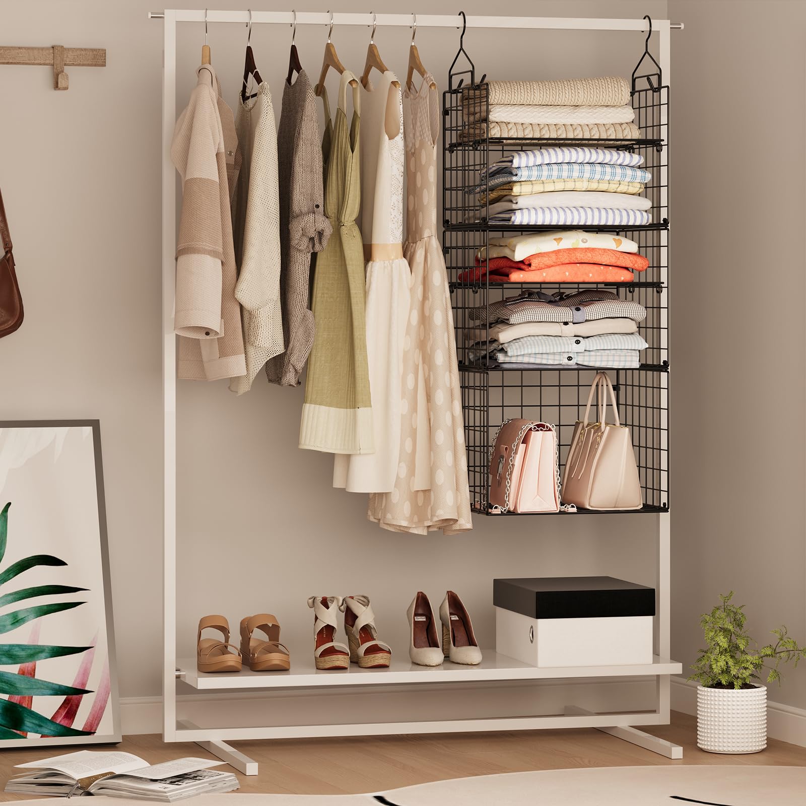 Closet Hanging Organizer Shelves (5 Count)
