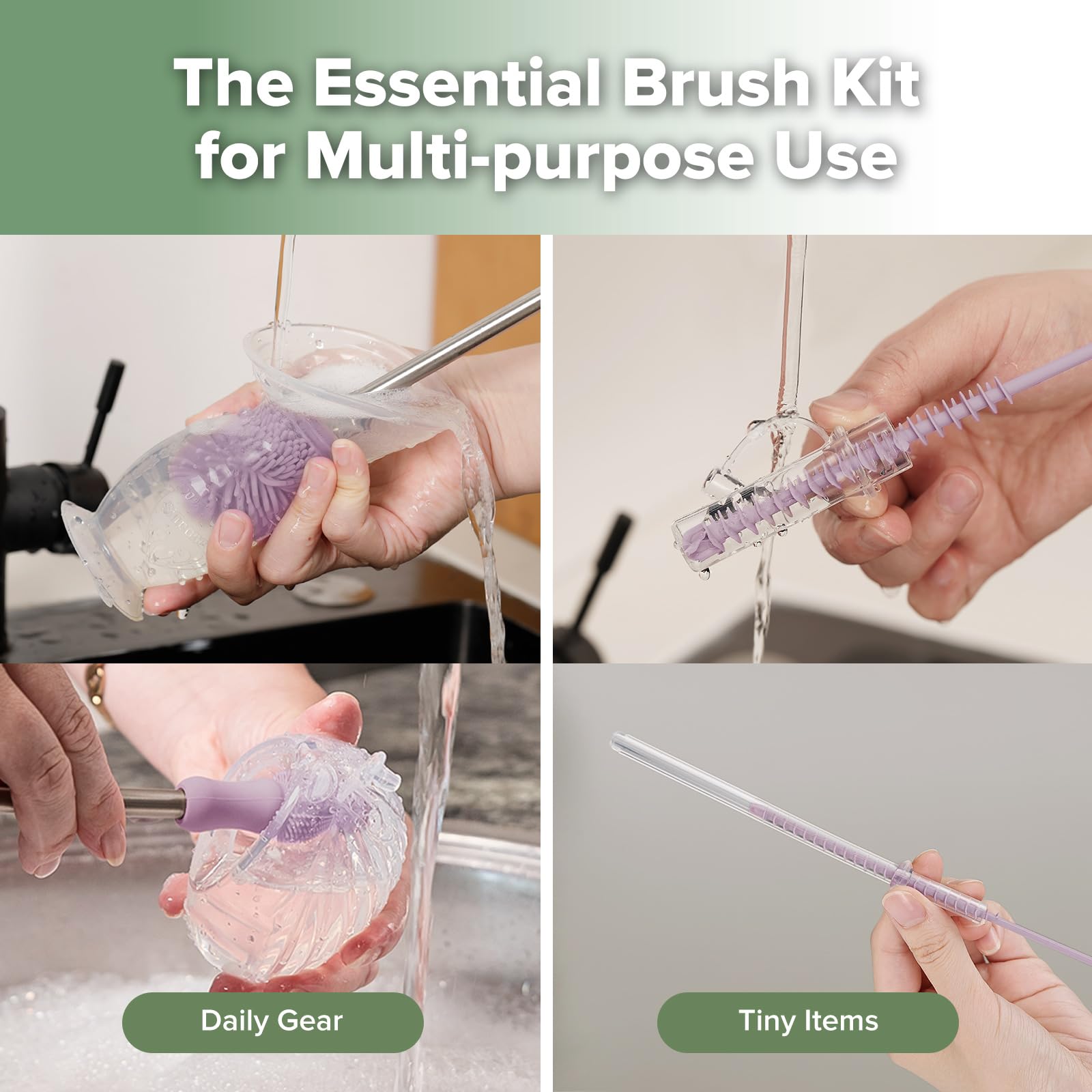 Silicone Cleaning Brush Kit (25.99 Count)