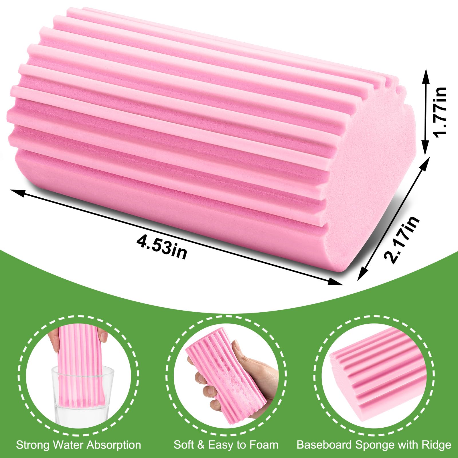 Damp Clean Duster Sponge (4 Count)