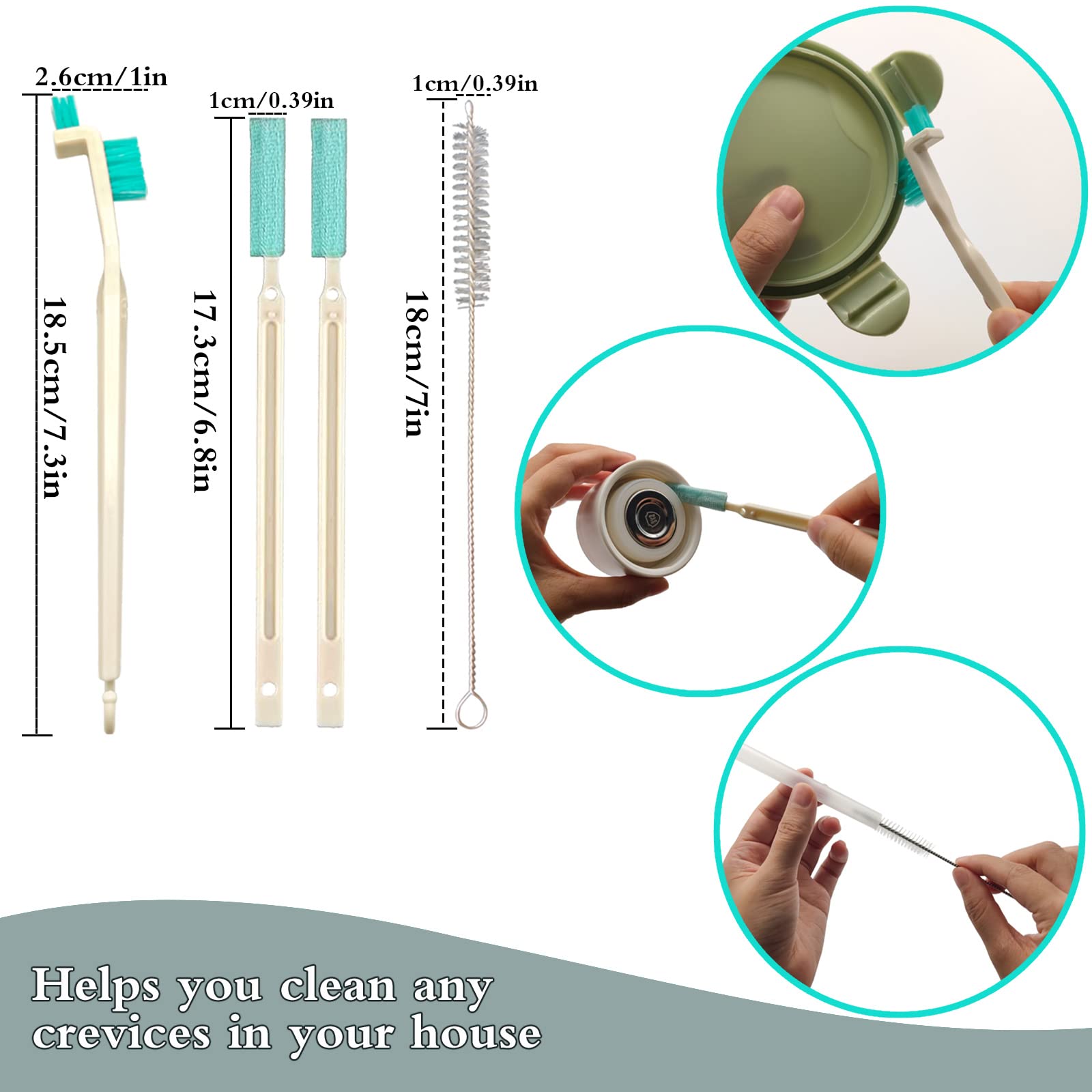 Small Household Cleaning Brushes by ELEMGULY