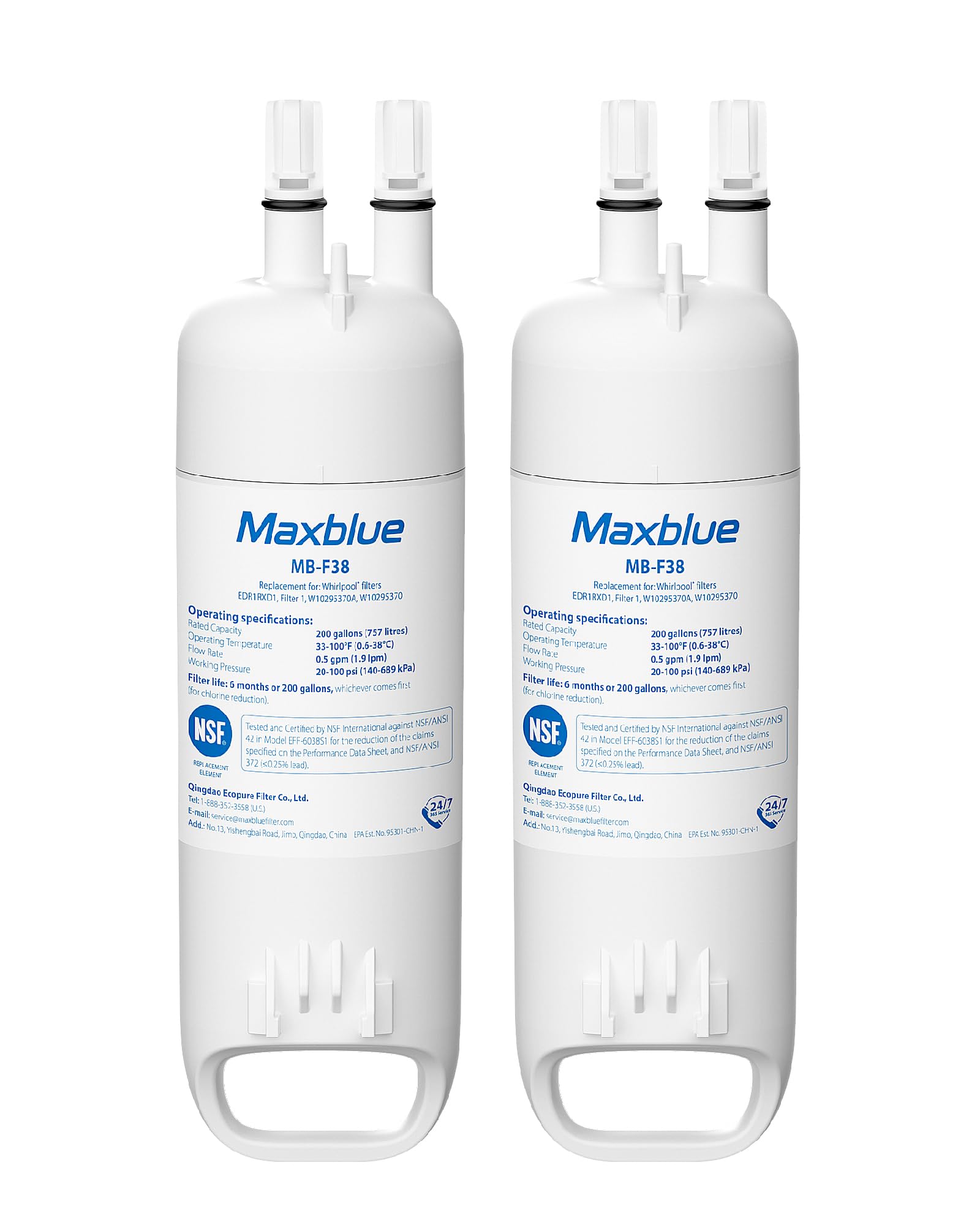 EDR1RXD1 Refrigerator Water Filter (2 Count)