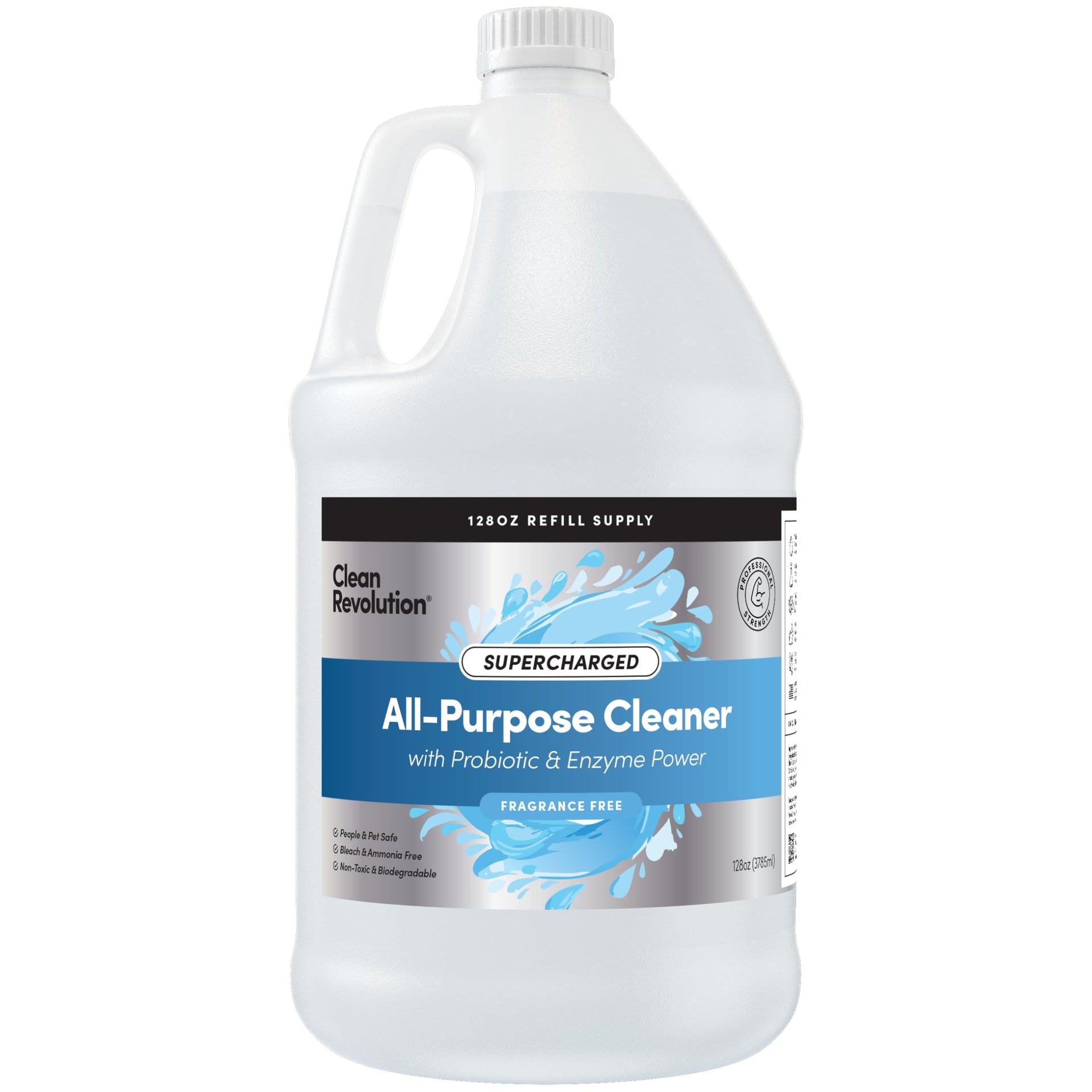 SuperCharged All Purpose Cleaner Refill with Smart Probiotic + Enzyme Complex (128 Fl Oz)