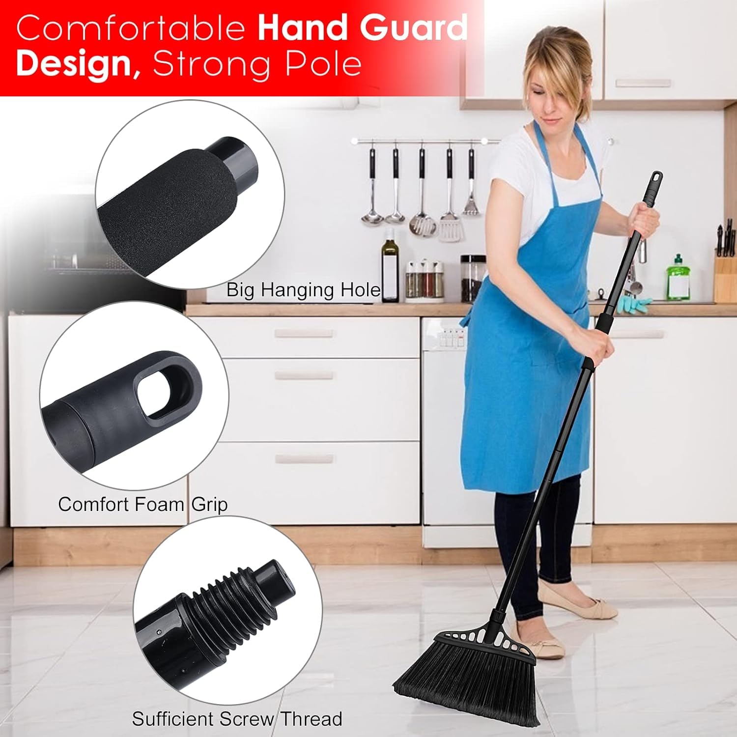 Outdoor Broom for Floor Cleaning