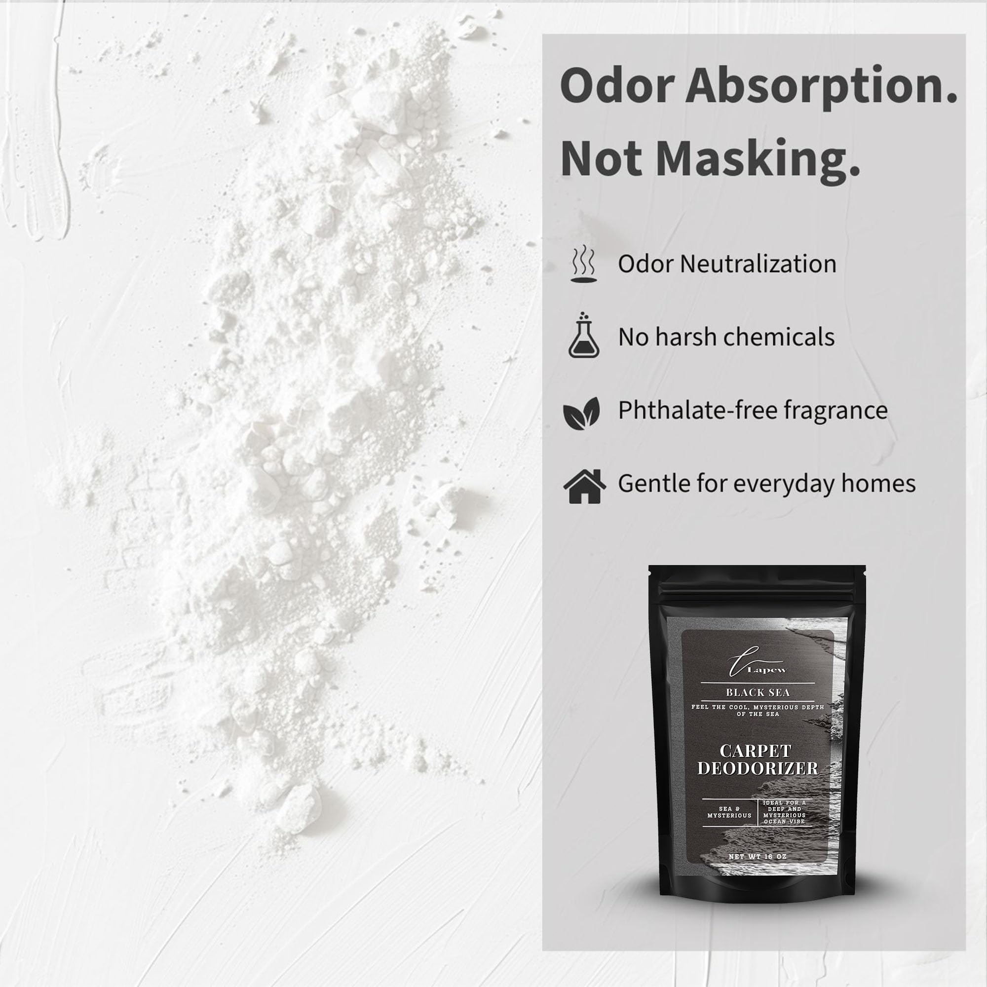 Black Sea Carpet Deodorizer Powder (16 Ounce)