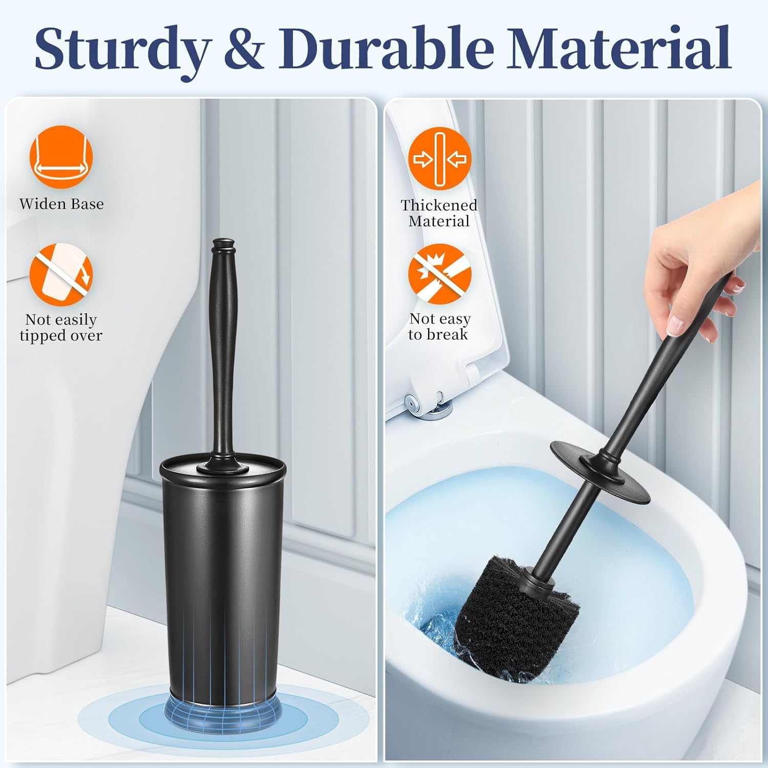 Toilet Bowl Brush Holder Set (3 Count)