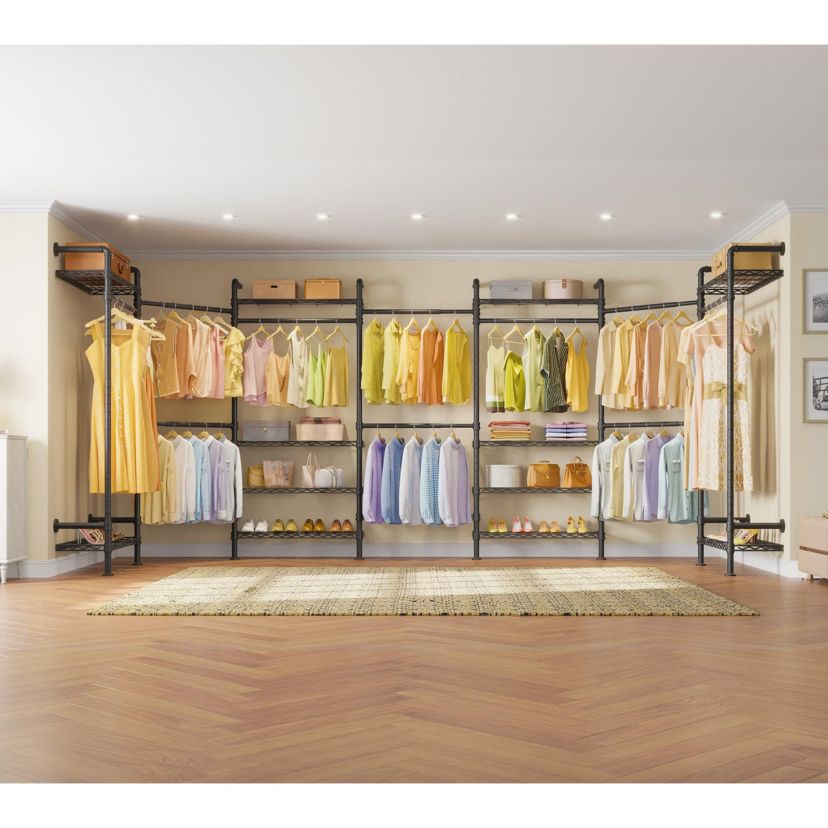 F3 Garment Rack Heavy Duty Clothes Rack for Hanging Clothes