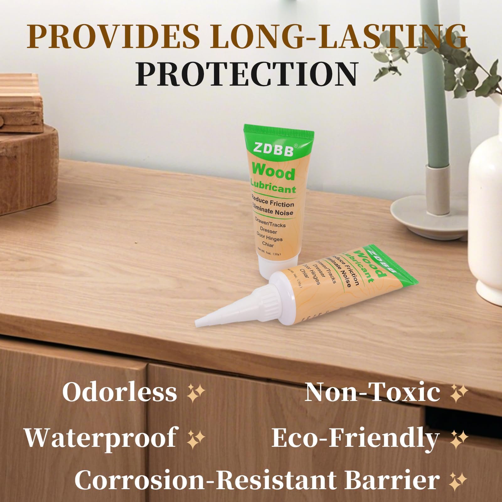 Wood Drawer Wax Lubricant Paste Door Lubricant Wear