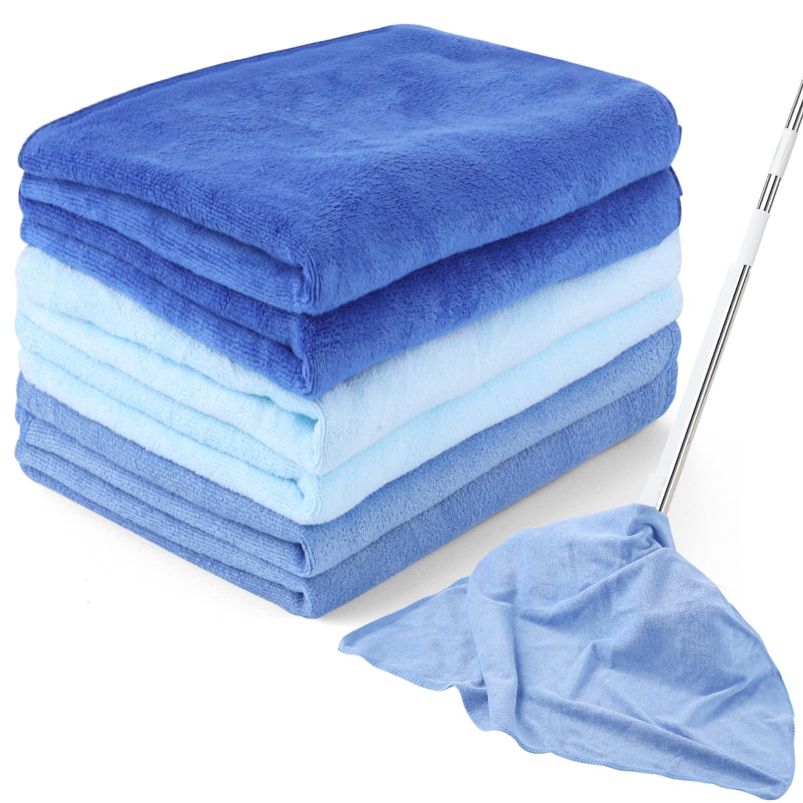 6 Pack Extra Large Microfiber Cleaning Cloths 20"x30" (6 Count)