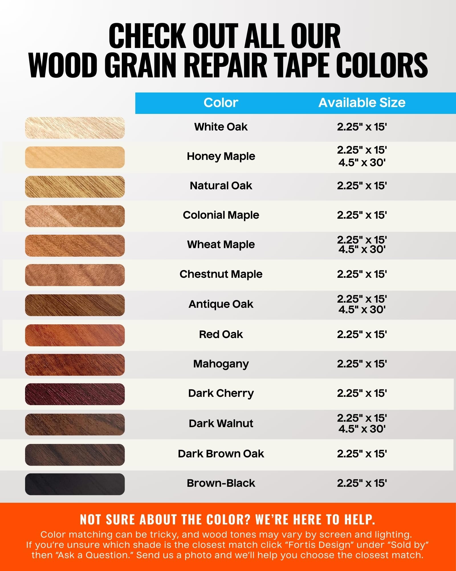 Wood Grain Repair Tape