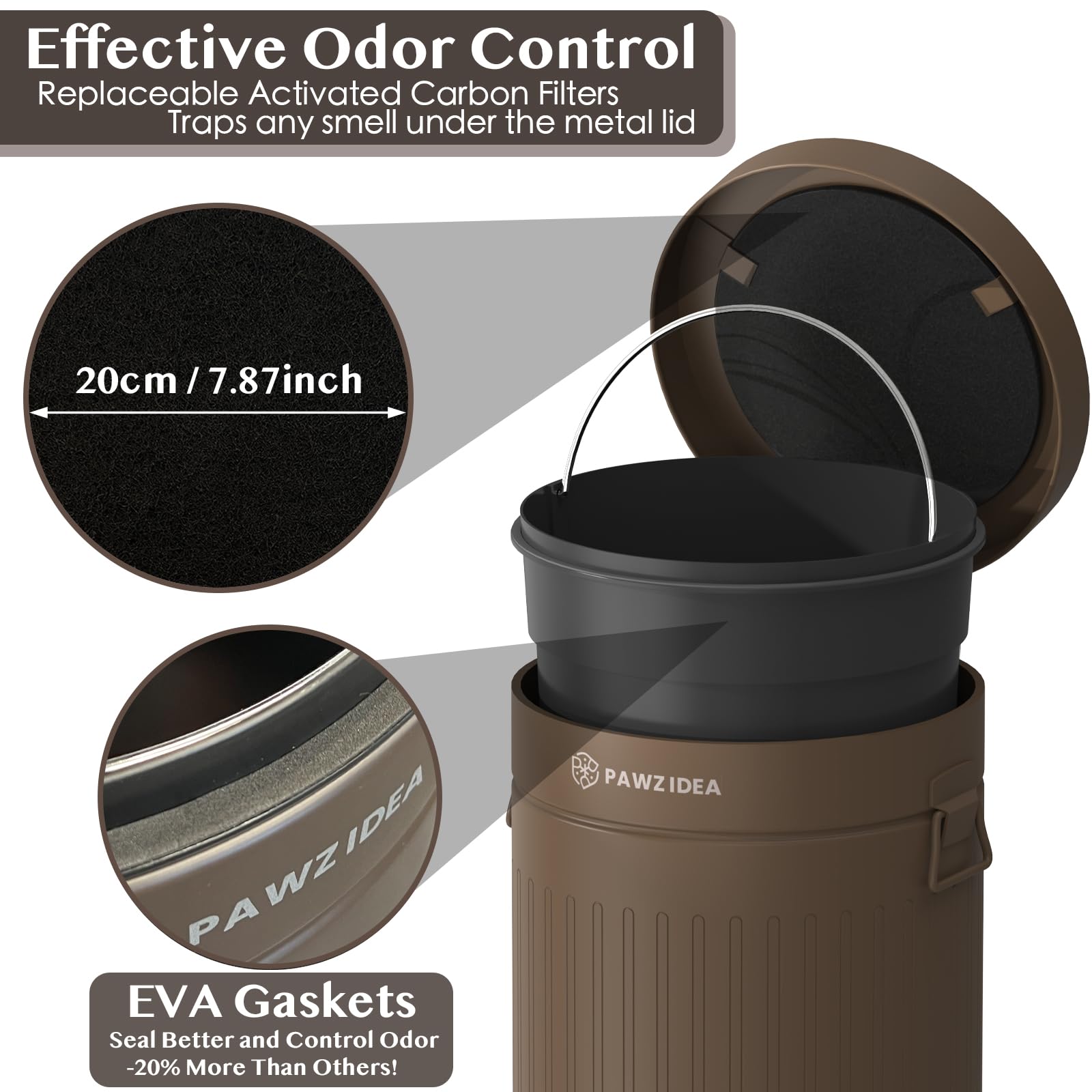 Dog Poop Trash Can Outside Odor Control