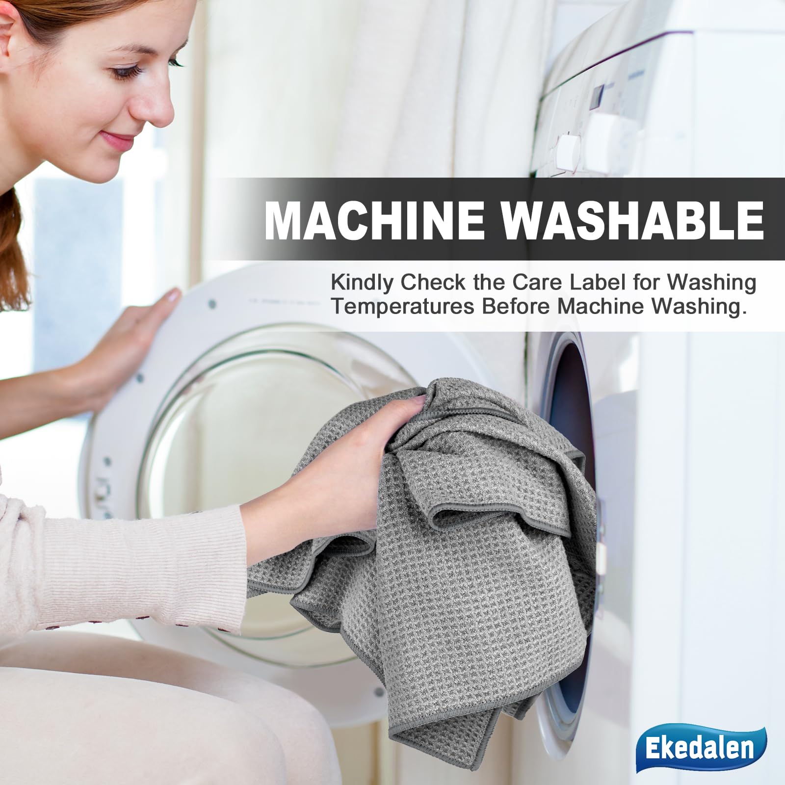 Microfiber Cleaning Cloth Lint Free Glass Polish (6 Count)