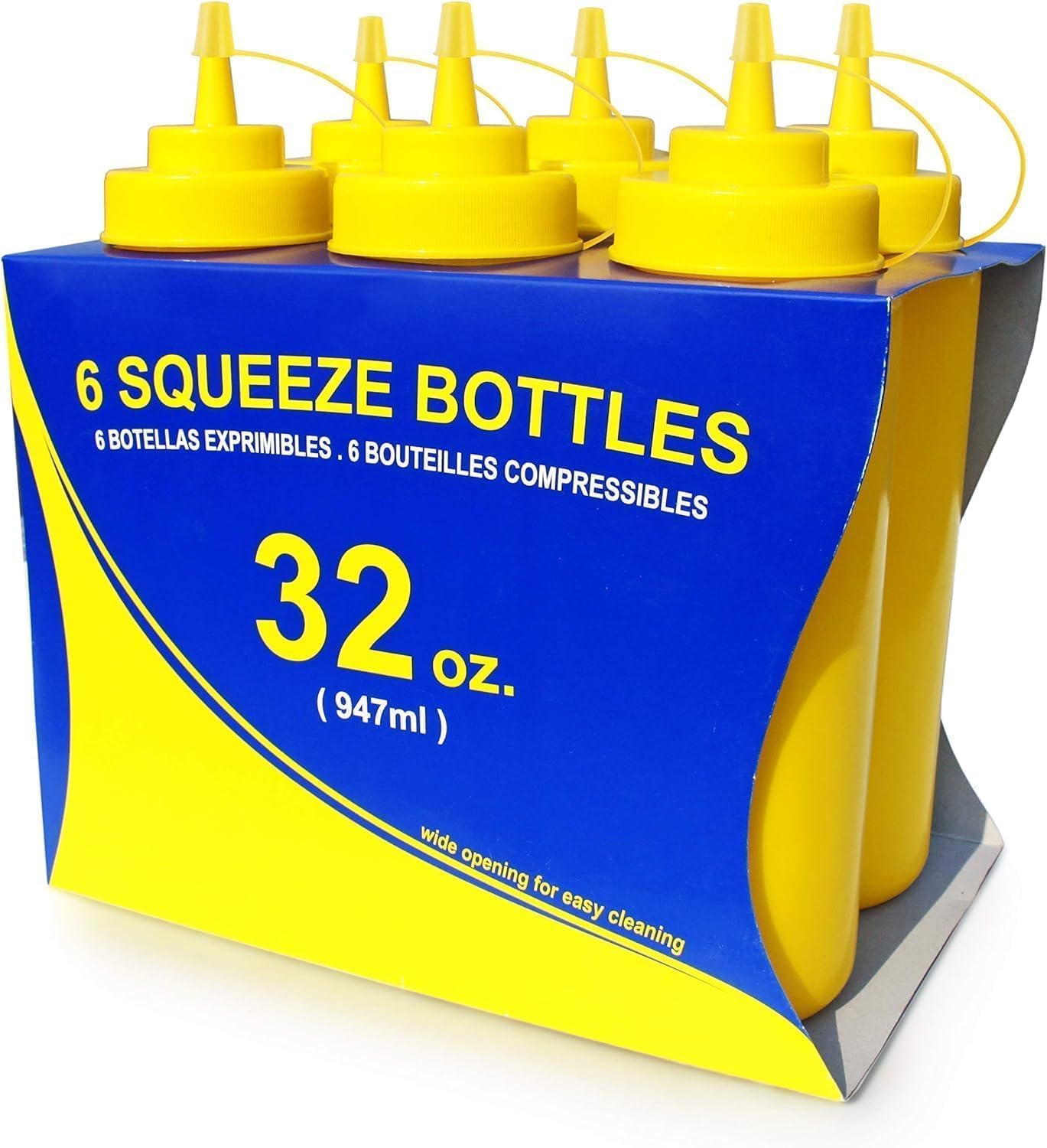 533739 Plastic Squeeze Bottles with caps