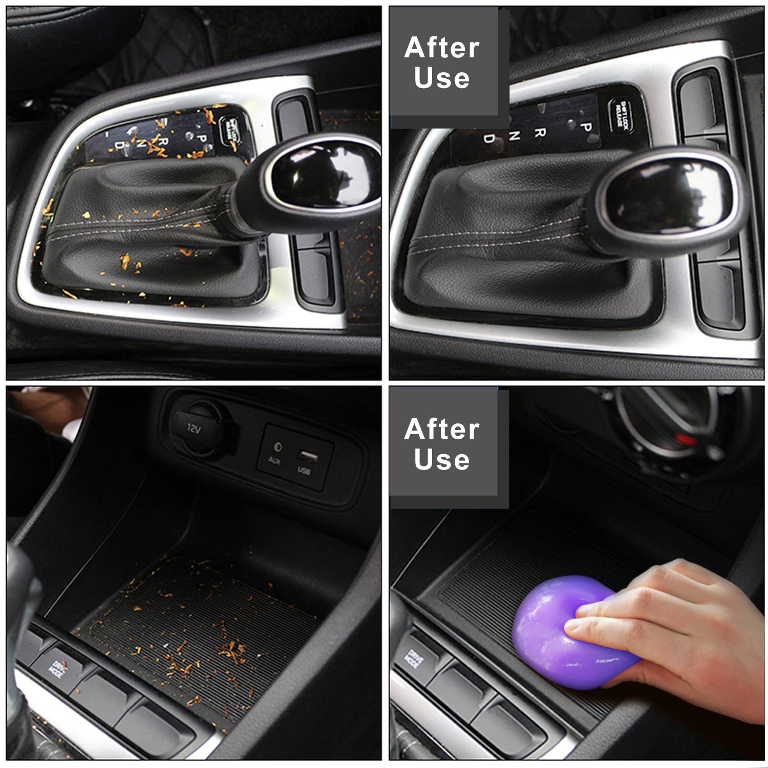 Cleaning Gel for Car Detailing Car Vent Cleaner Cleaning Putty Gel Auto Car Interior Cleaner Dust Cleaning Mud for Cars and Keyboard Cleaner Cleaning Slime Purple (5.7 Ounce)